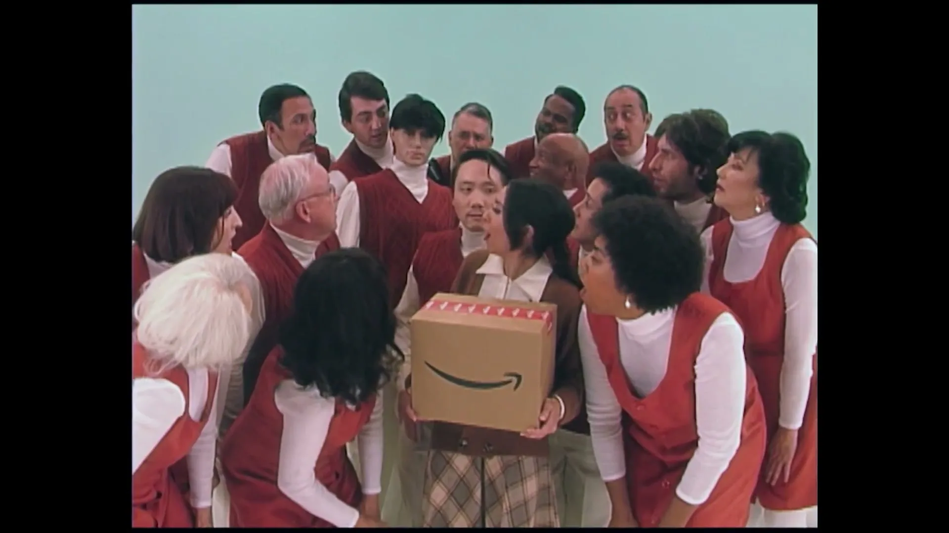 Amazon "Holiday Social - A to Z" (2023) commercial still