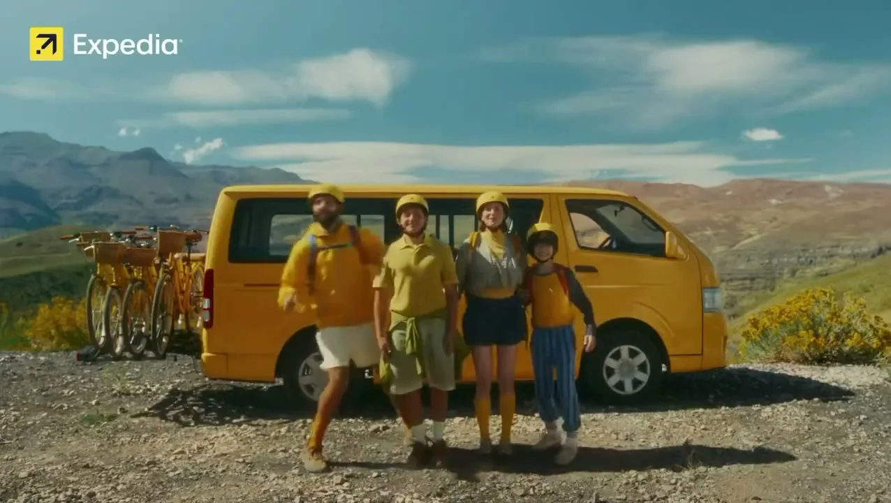 Expedia "The Hillman Family Vacation" (2026) commercial still