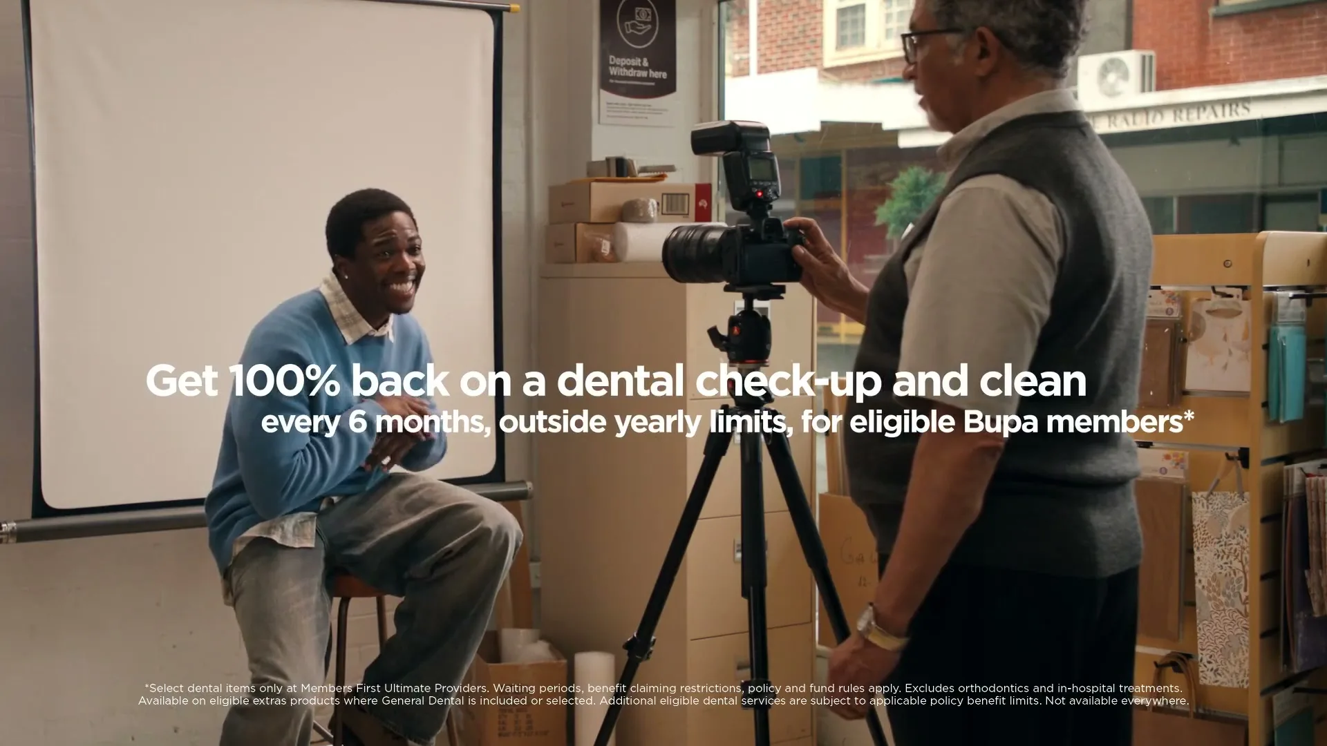 Bupa "Everything for Health - Flashy Grins 15" (2026) commercial still