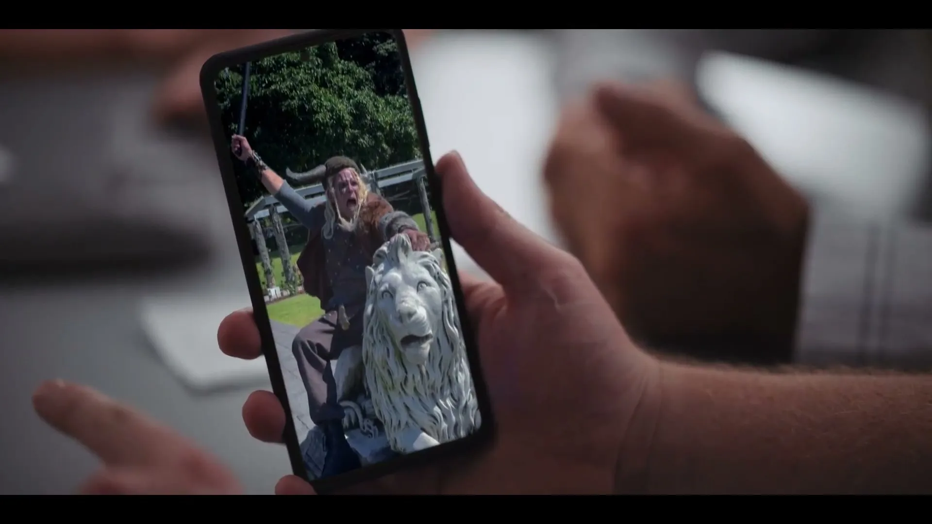 MYOB "Fend off receipts that are infiltrating your photo feed" (2023) commercial still