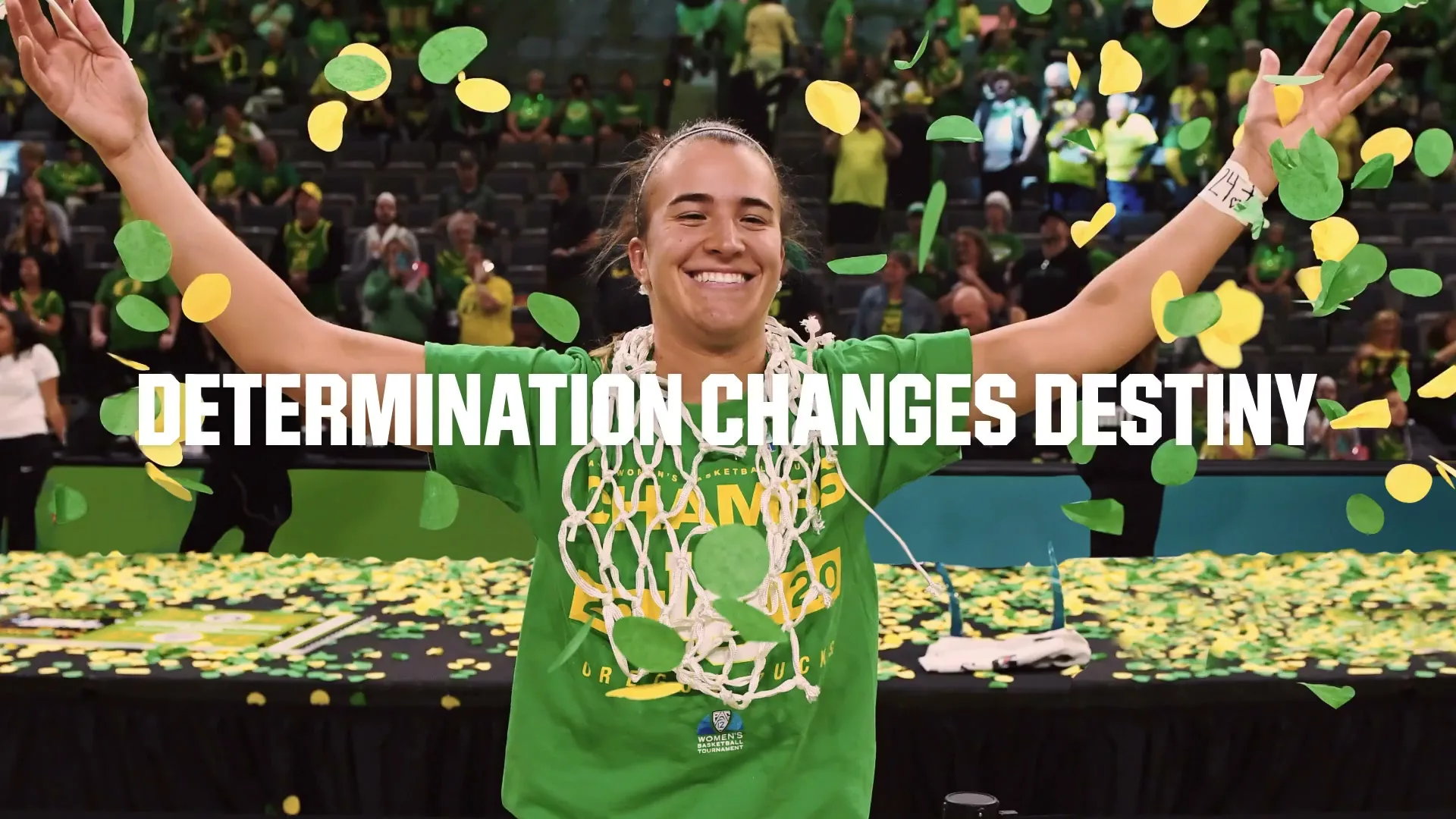 Dick's Sporting Goods "DICK's x Nike - Determination Changes Destiny - How Sports Changed Sabrina Ionescu’s Life" (2023) commercial still