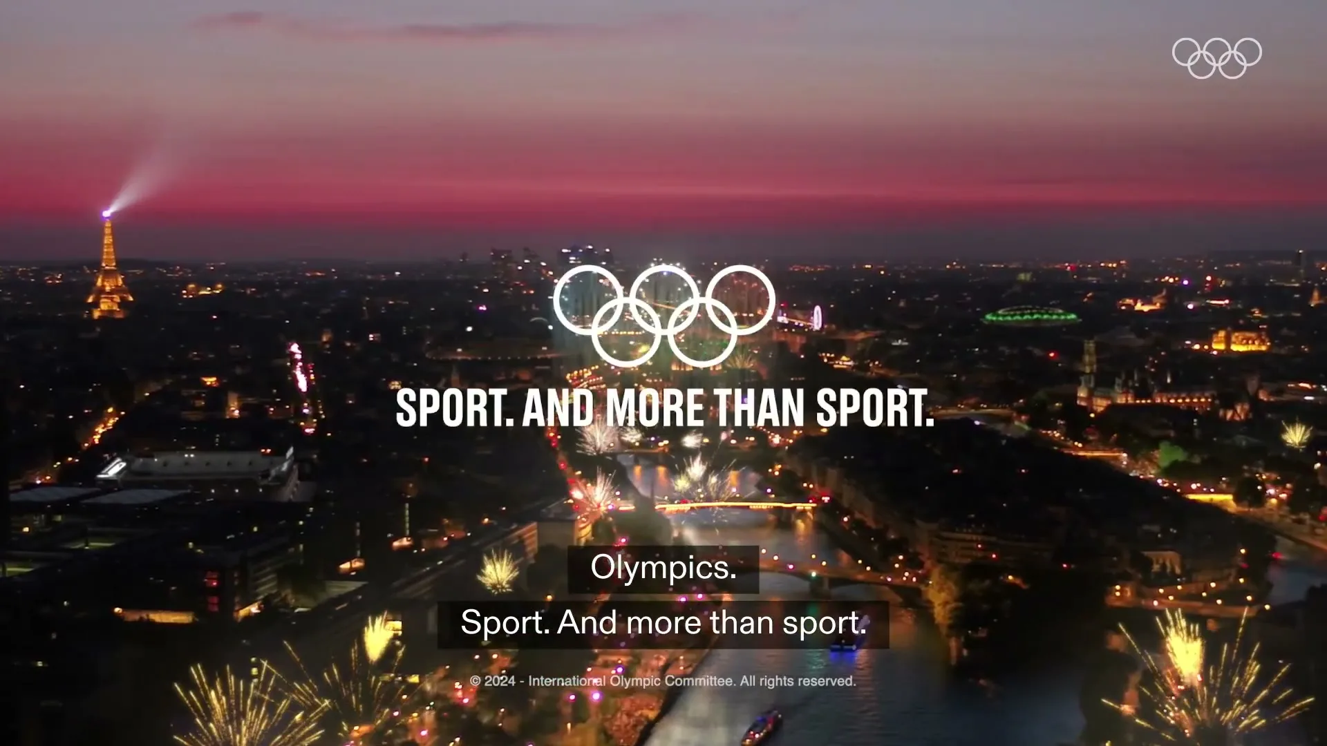 International Olympic Committee "Sport. And More Than Sport" (2024) commercial still