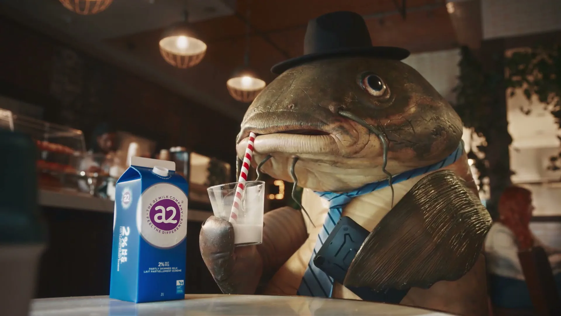 A2 Milk Company "a2 Milk - A Catfish Looking For Love" (2022) commercial still