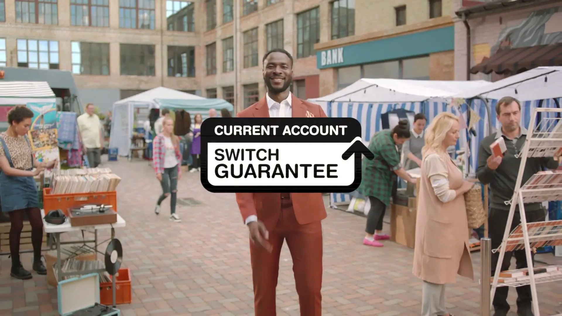 Pay.UK "SWITCH GUARANTEE GUY IS BACK WITH SOME NEW MOVES" (2019) commercial still