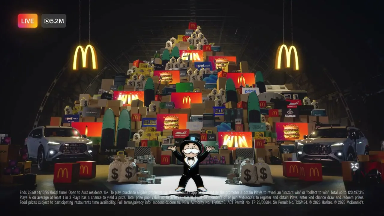 McDonald’s Australia "Fryset Mindset" (2025) commercial still