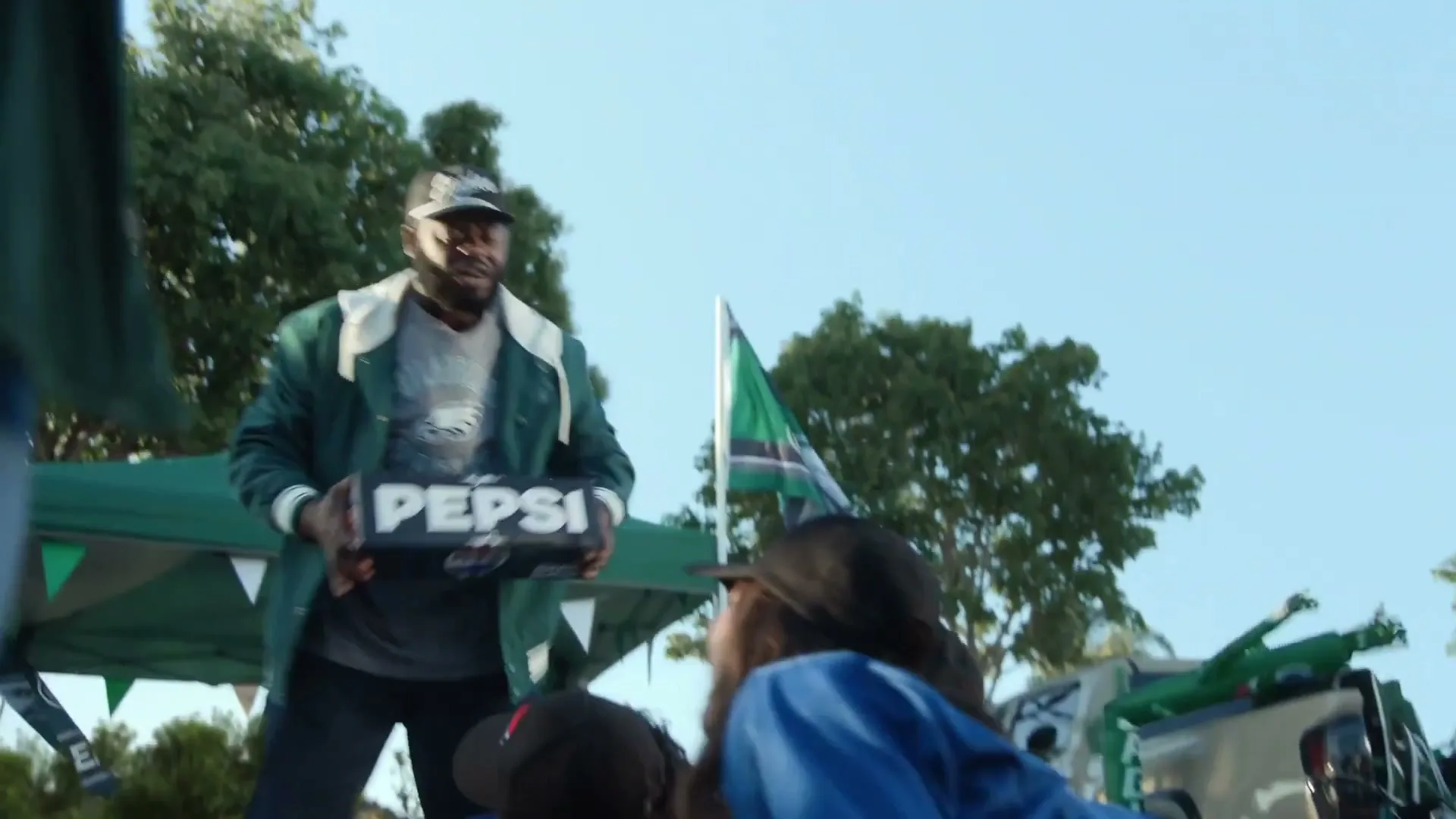 Pepsi "Tailgate Crashers" (2025) commercial still