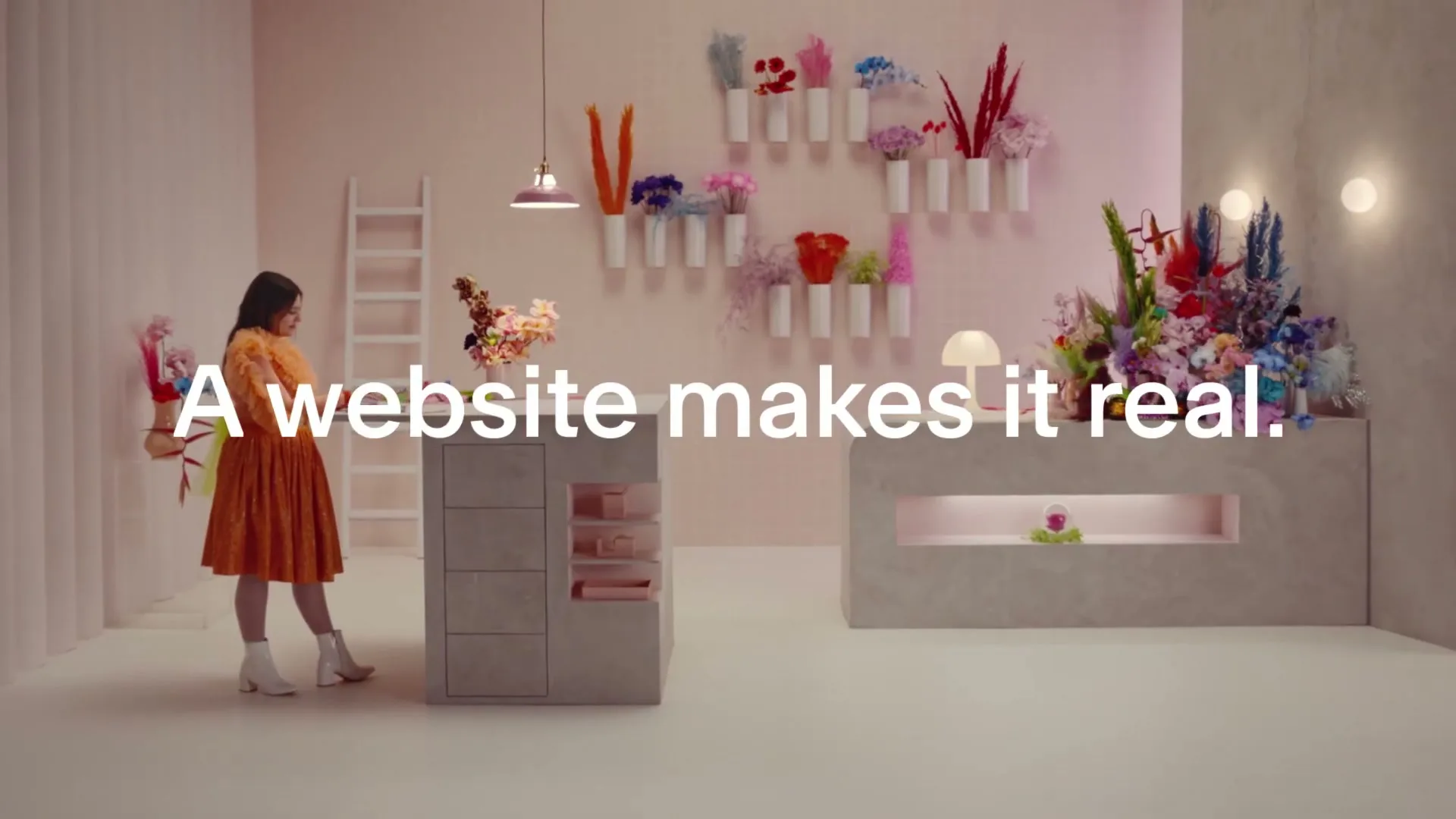 Squarespace "Make It" (2020) commercial still
