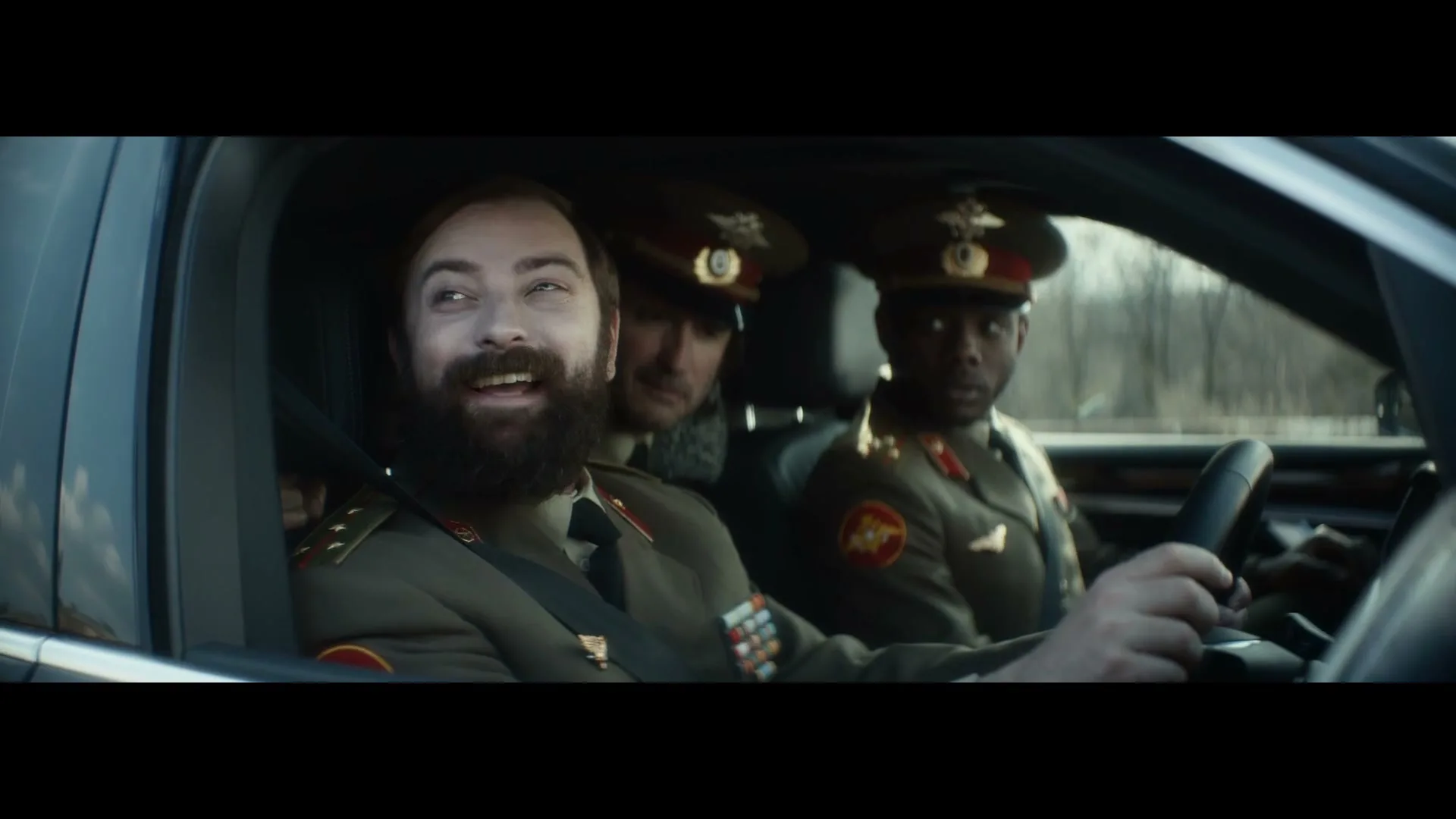 Volkswagen UK "Movie star confidence - Road Block" (2020) commercial still