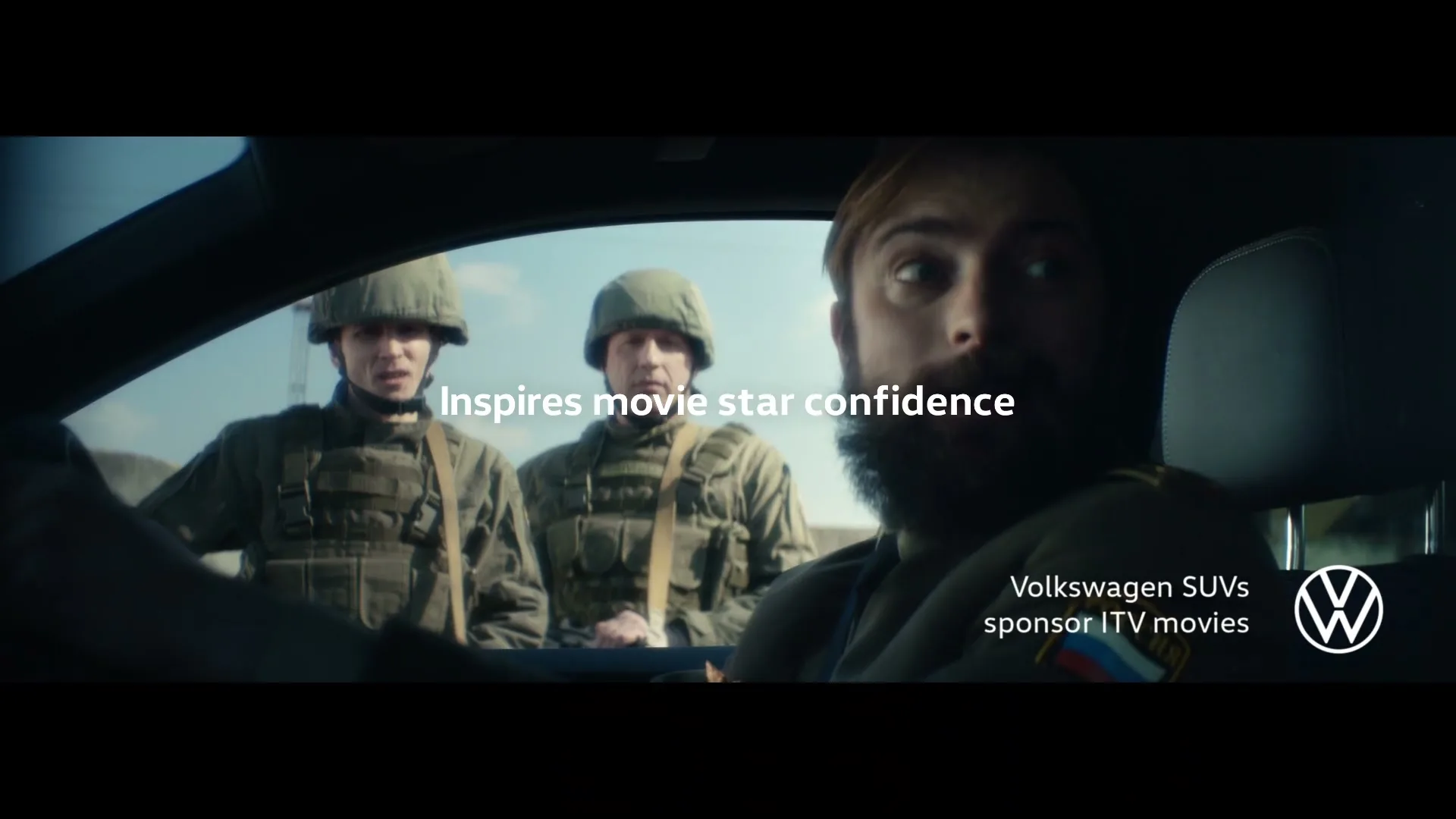Volkswagen UK "Movie star confidence - Road Block/Gateski" (2020) commercial still