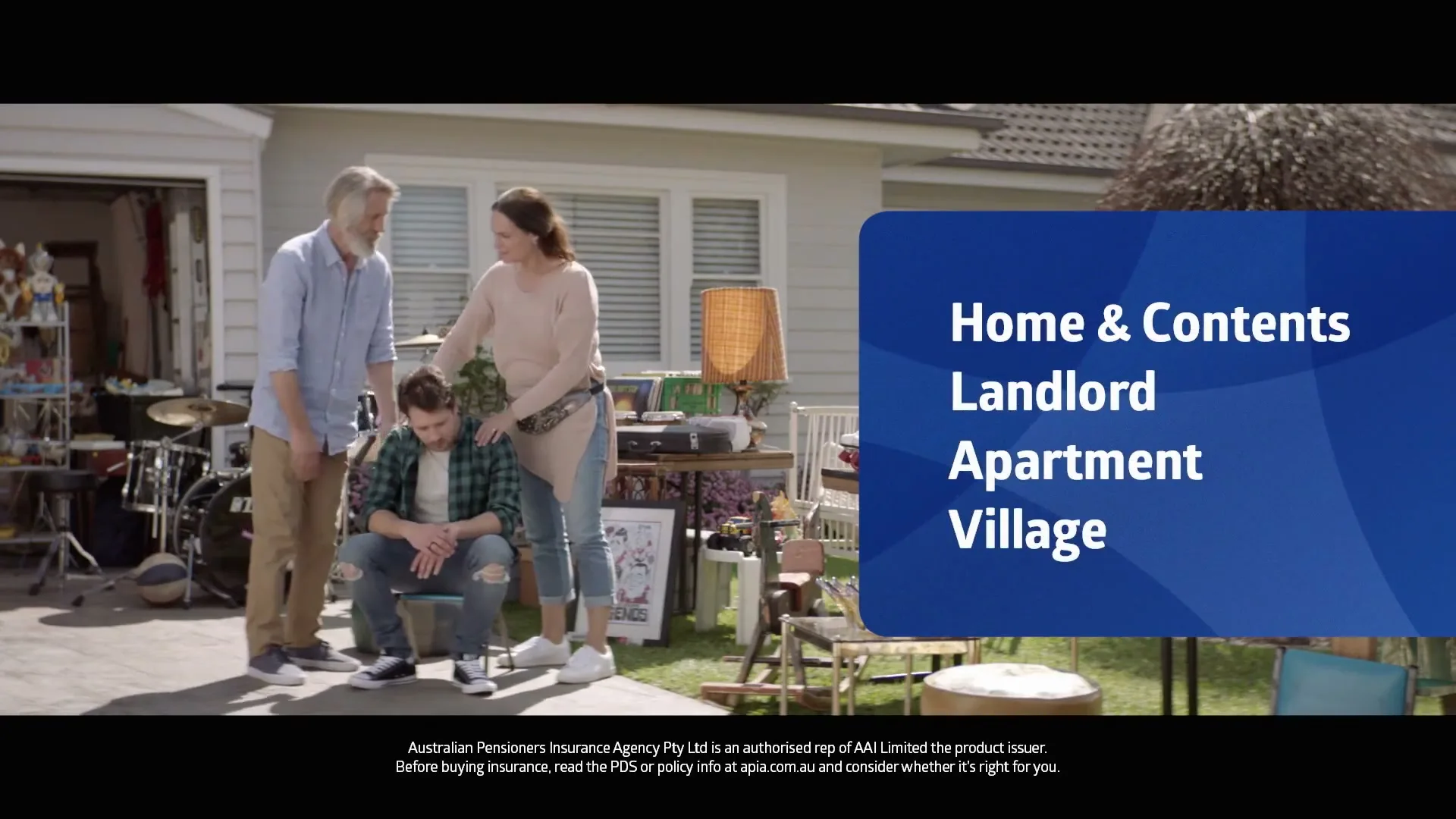 Apia "Garage Sale" (2020) commercial still
