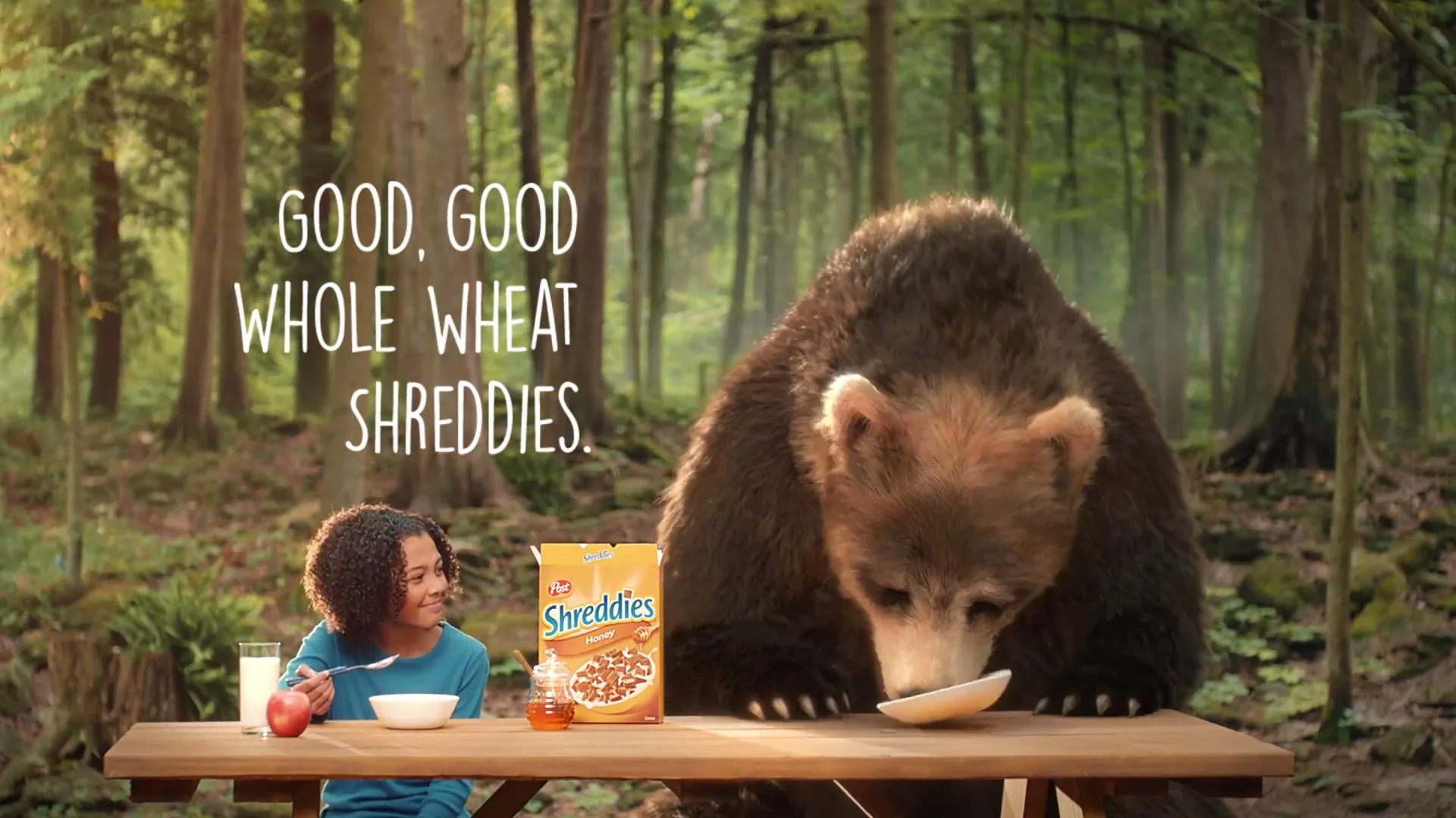 Shreddies "Sweet Bear" (2019) commercial still
