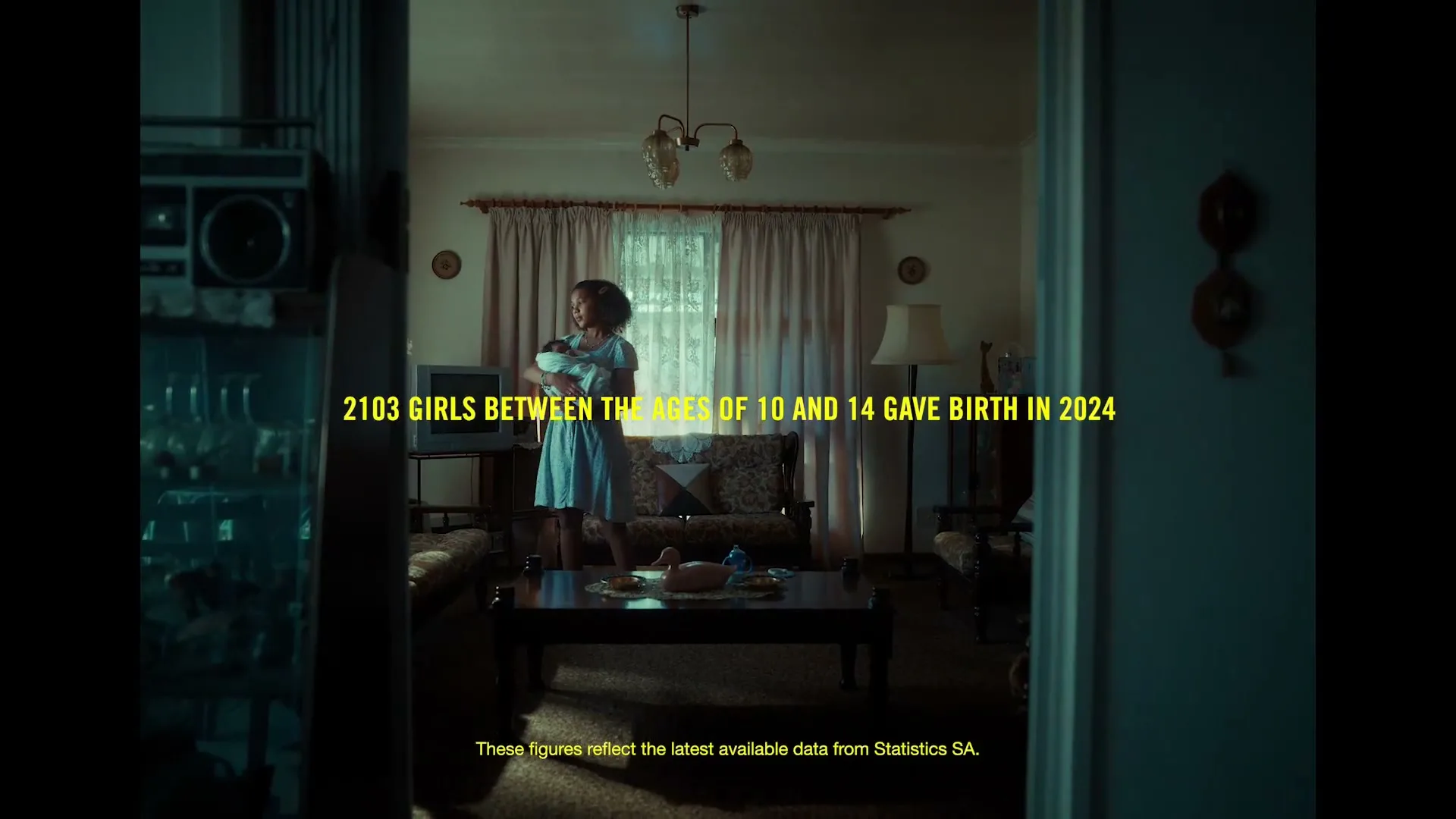 Amnesty South Africa "Slaap my kindjie" (2026) commercial still