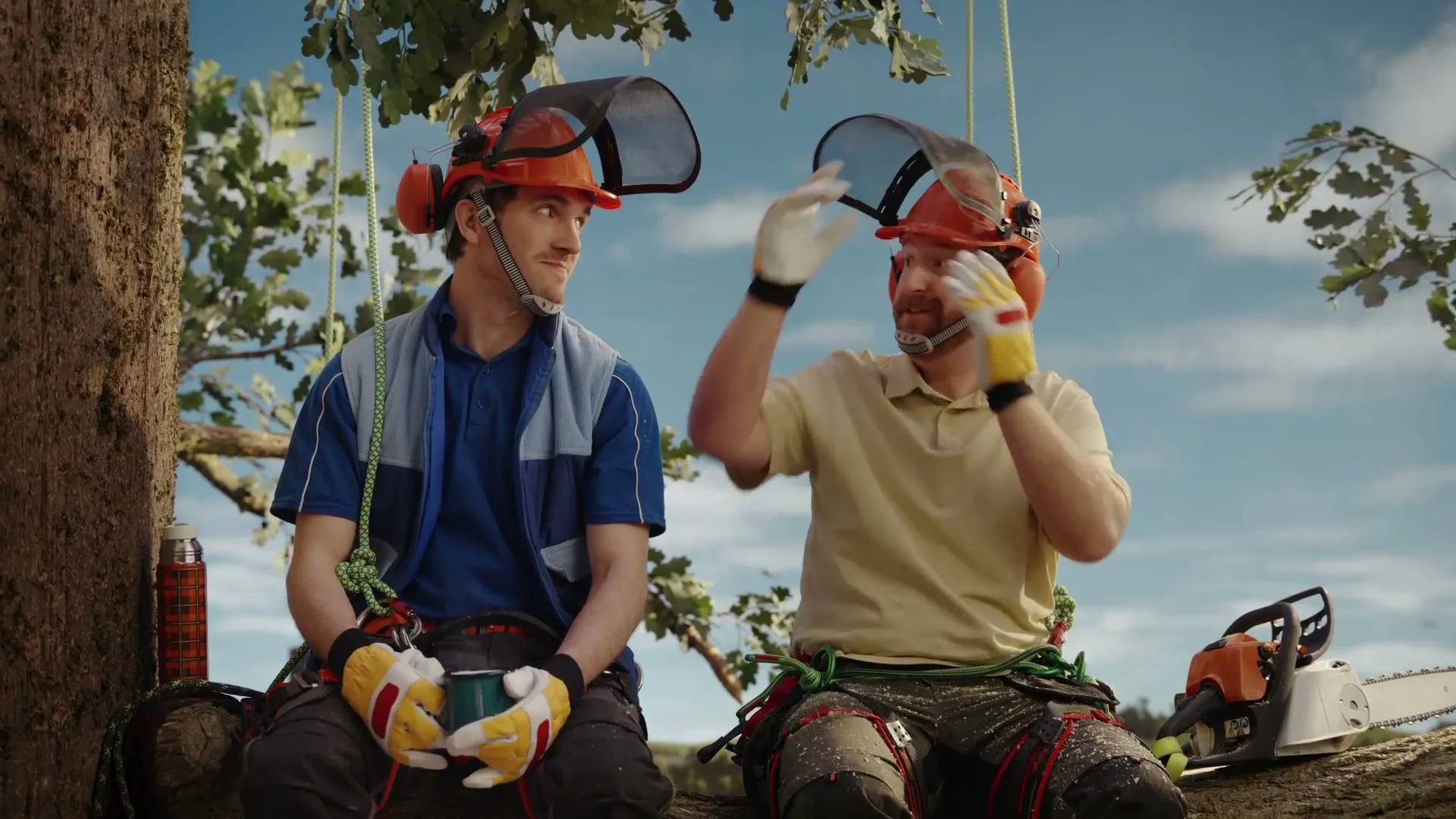 The Department for Work and Pensions “Tree Surgeon” (2026), frame 2