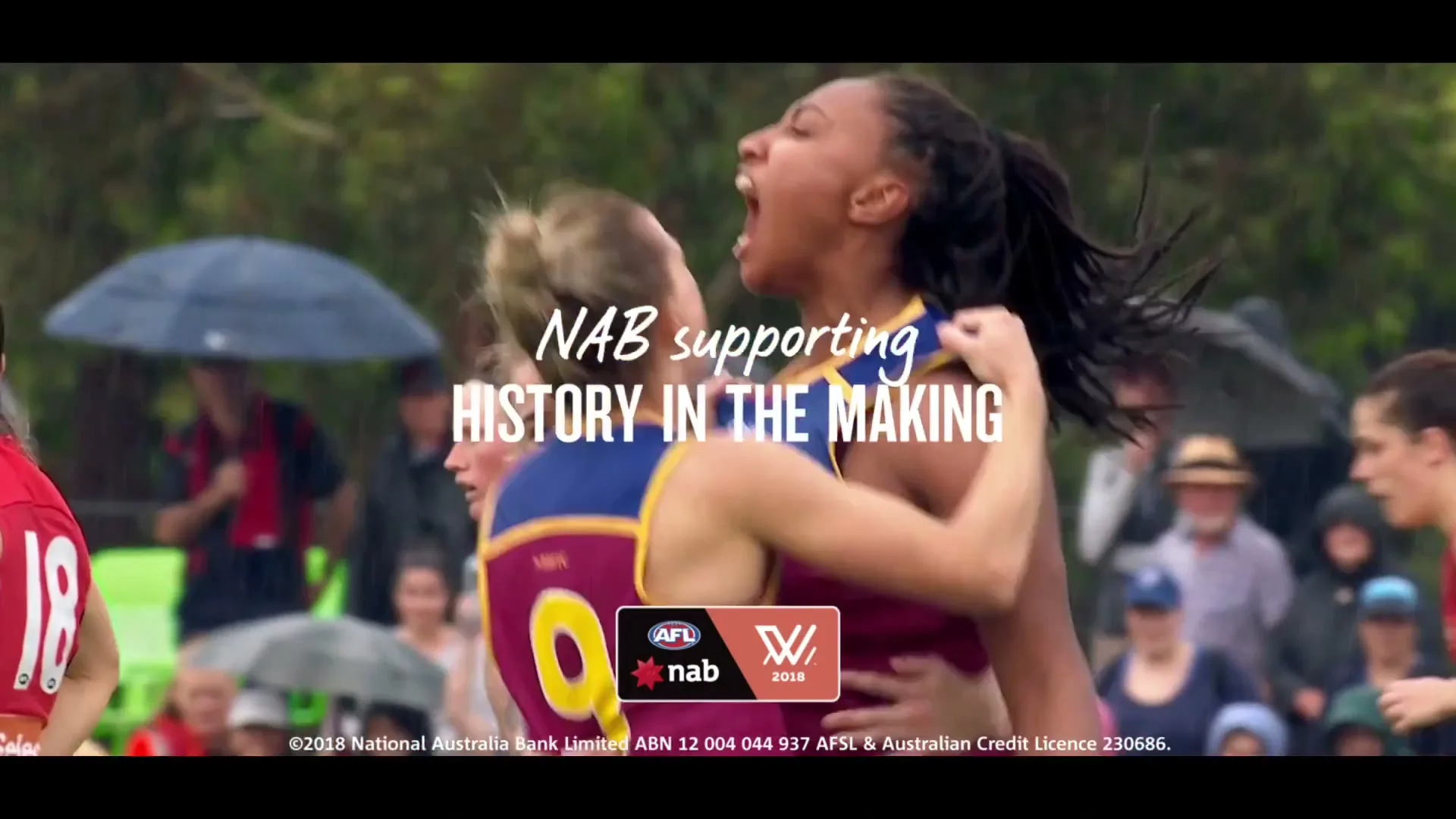 NAB "Stars Go Retro" (2023) commercial still