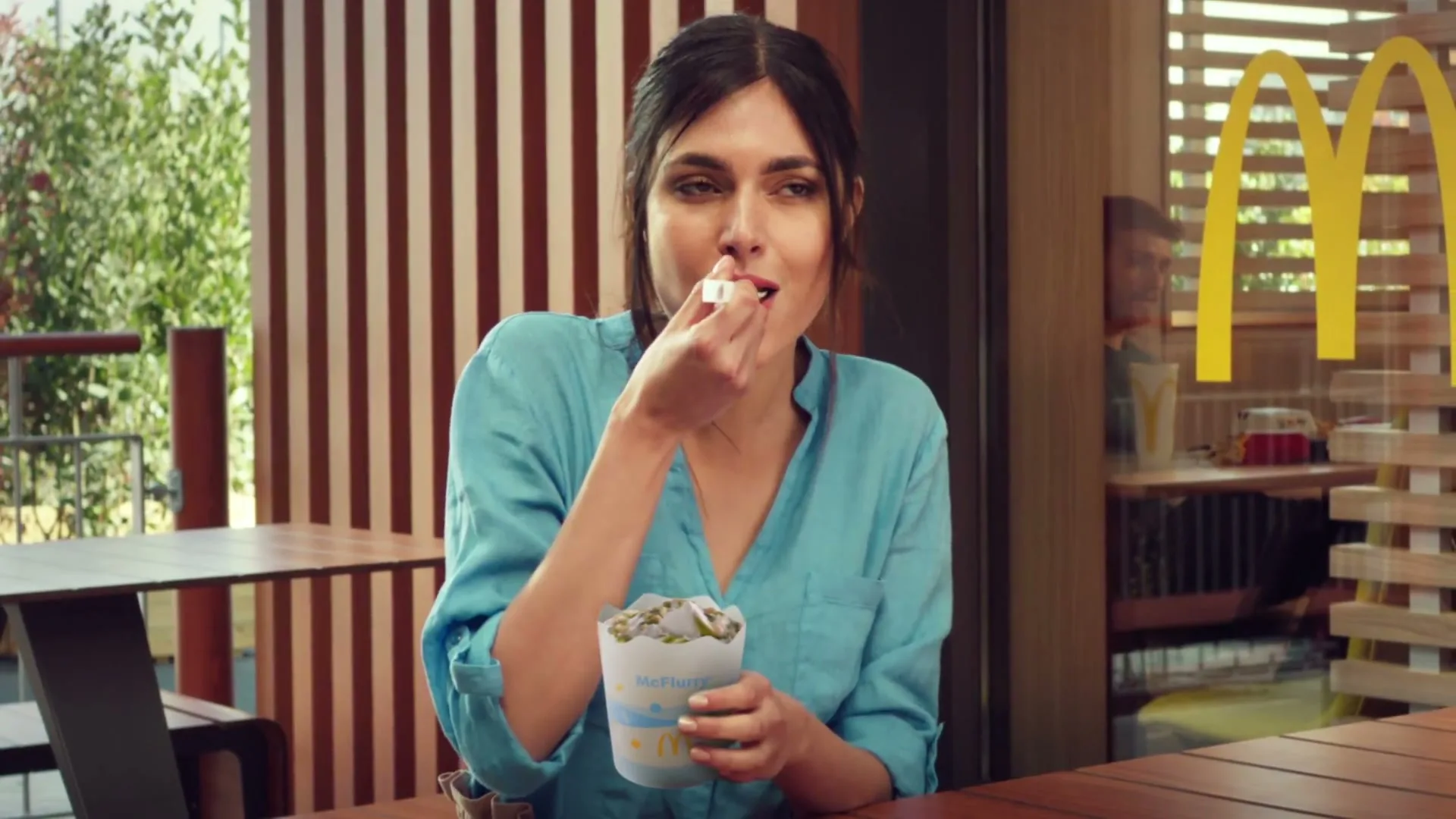 McDonald’s "McFlurry Pistacchio" (2023) commercial still