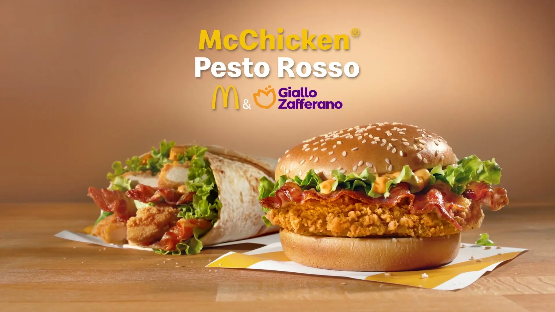McDonald’s "Chicken Creation Pesto Rosso" (2023) commercial still