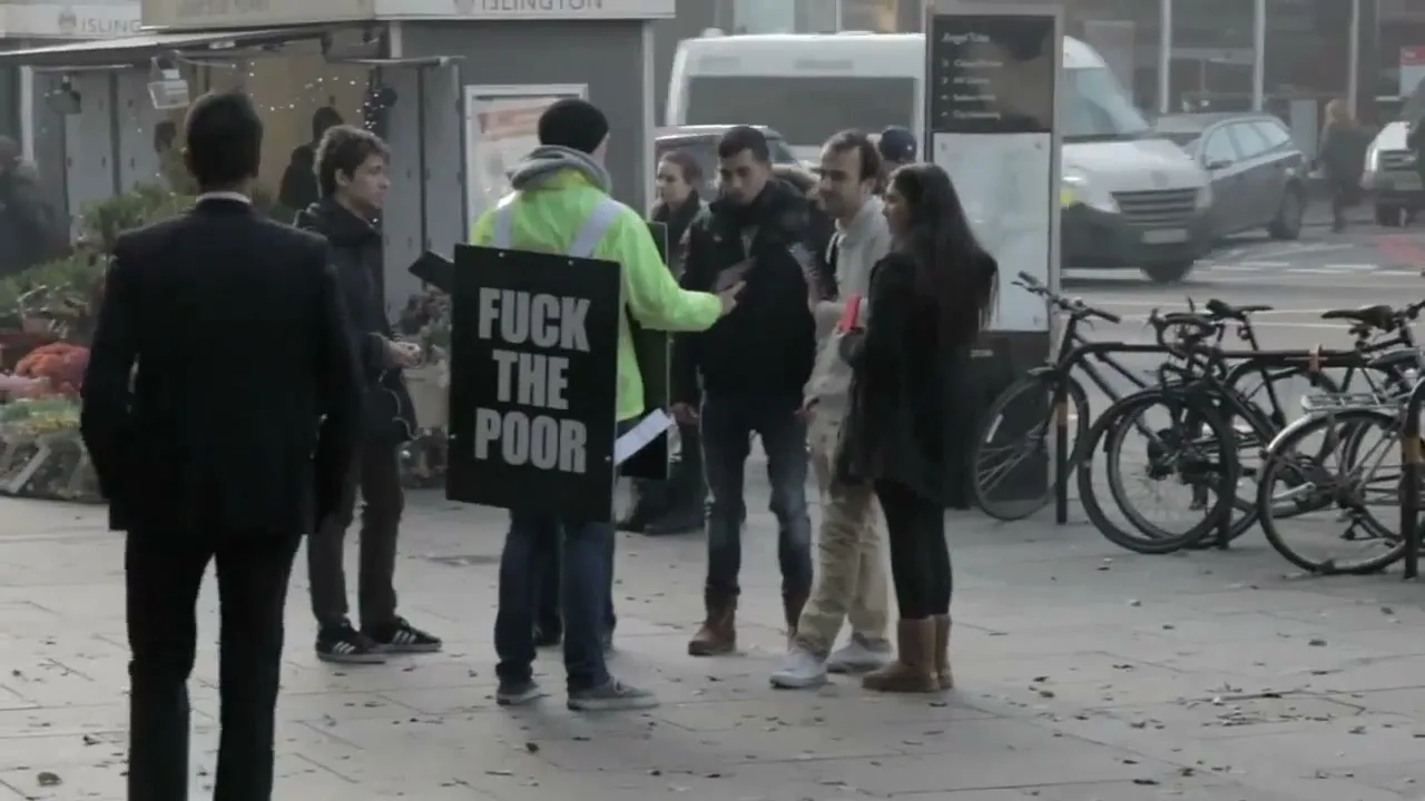 The Pilion Trust “Fuck the Poor” (2015), frame 5