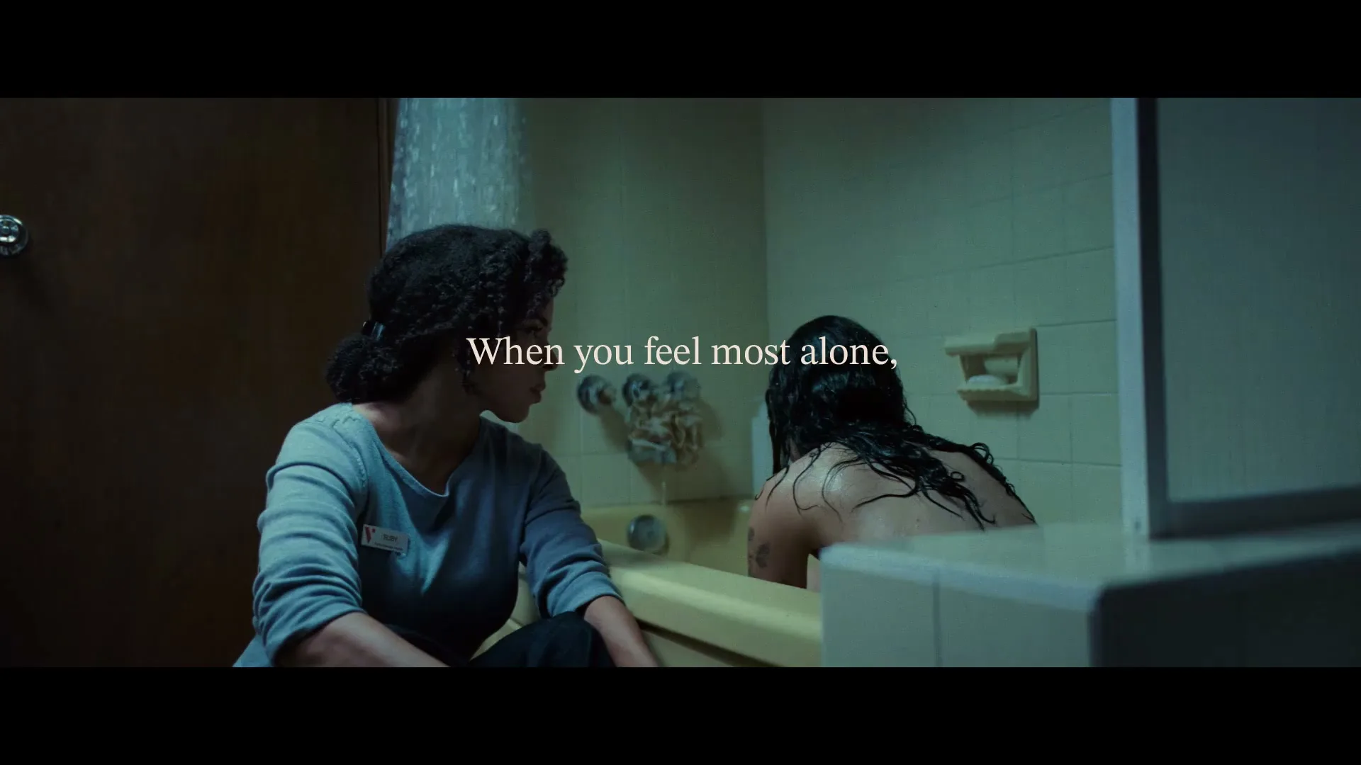 Victim Services Toronto "Safe Spaces Bathroom" (2026) commercial still