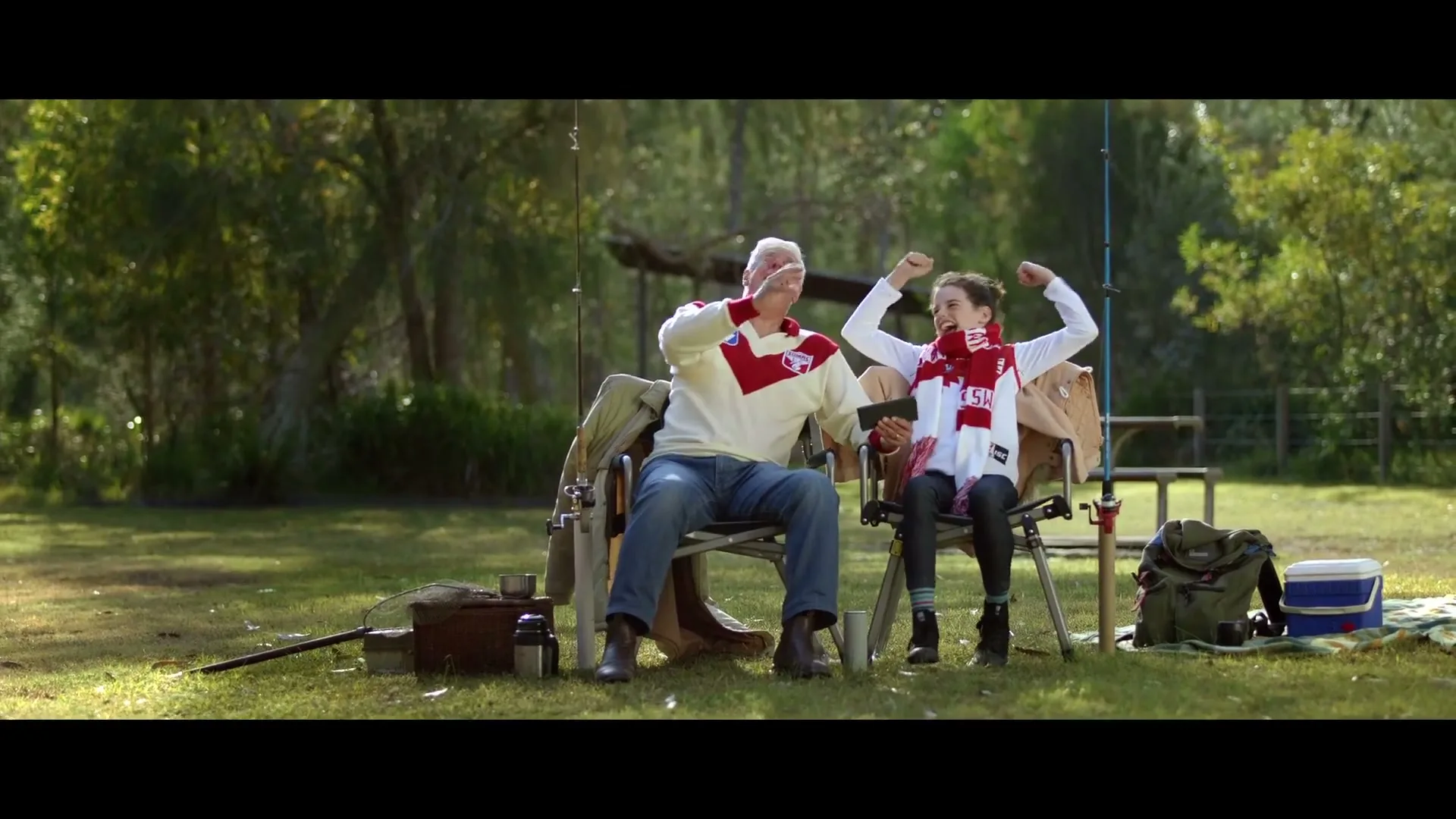 Telstra "Footy Finals" (2025) commercial still
