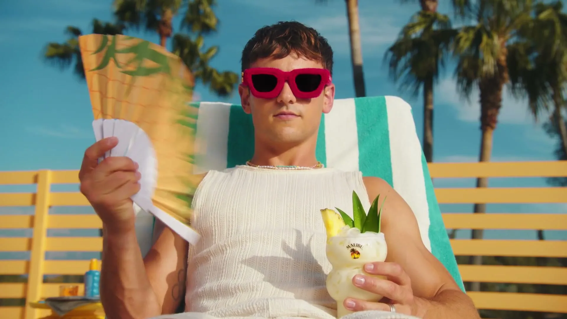 Malibu "Don't Drink and Dive Daley Reminder Glasses" (2024) commercial still