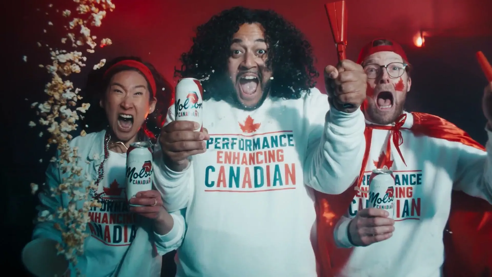 Molson "Performance Enhancing Canadians" (2026) commercial still