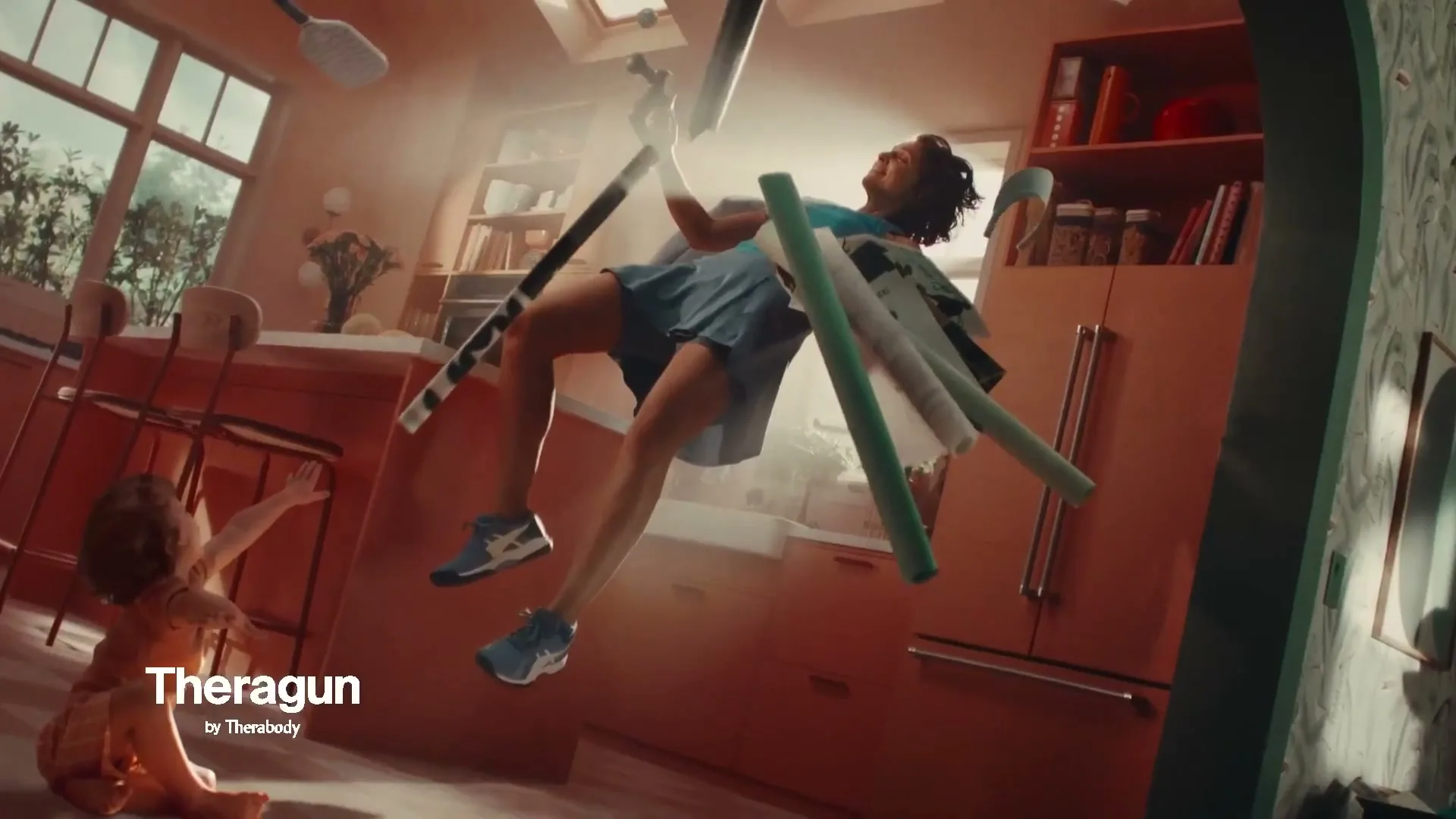 Therabody "Balancing Act - Finding Recovery Amidst Parenting Chaos" (2025) commercial still
