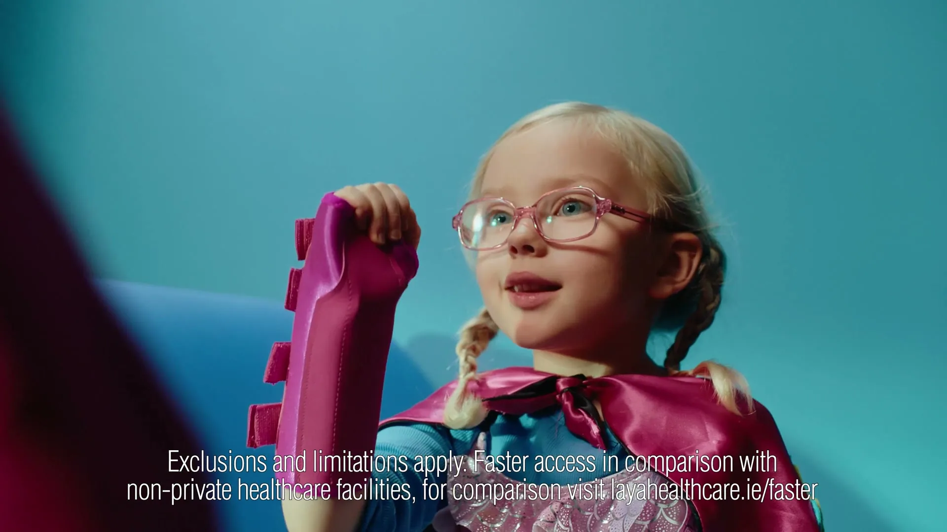 Laya Healthcare "Always a Beat Ahead" (2023) commercial still