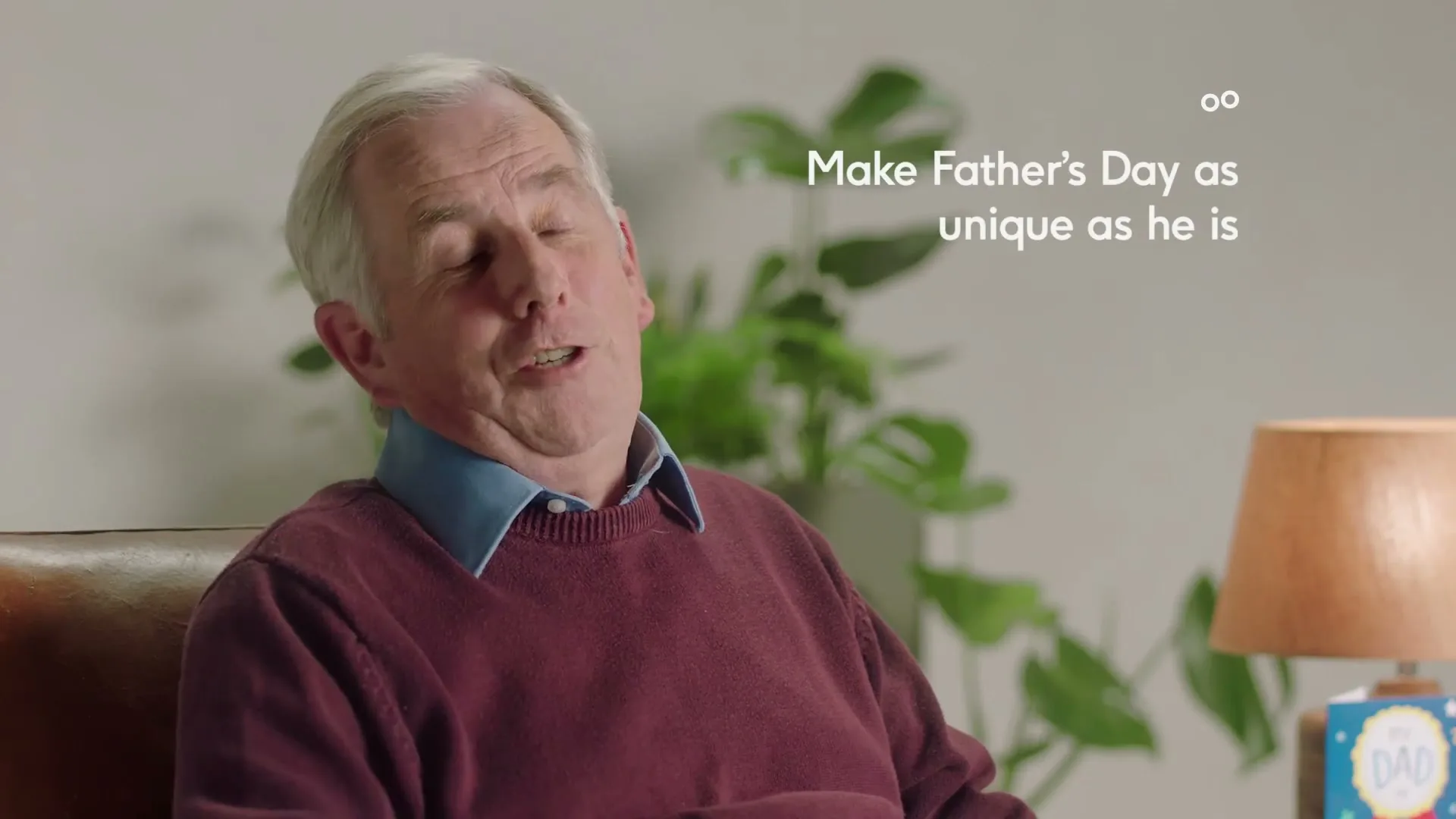 Moonpig "Make Father's as Unique as He is" (2022) commercial still