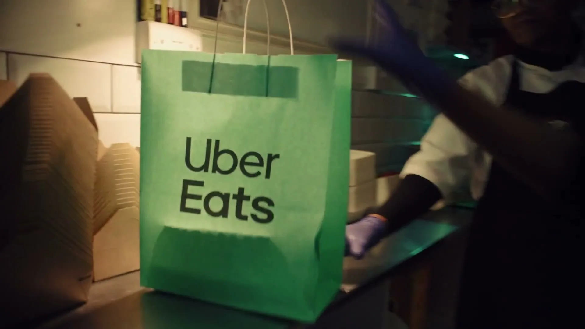 Uber Eats “and Visa - Delivery Sustainability” (2023), frame 6