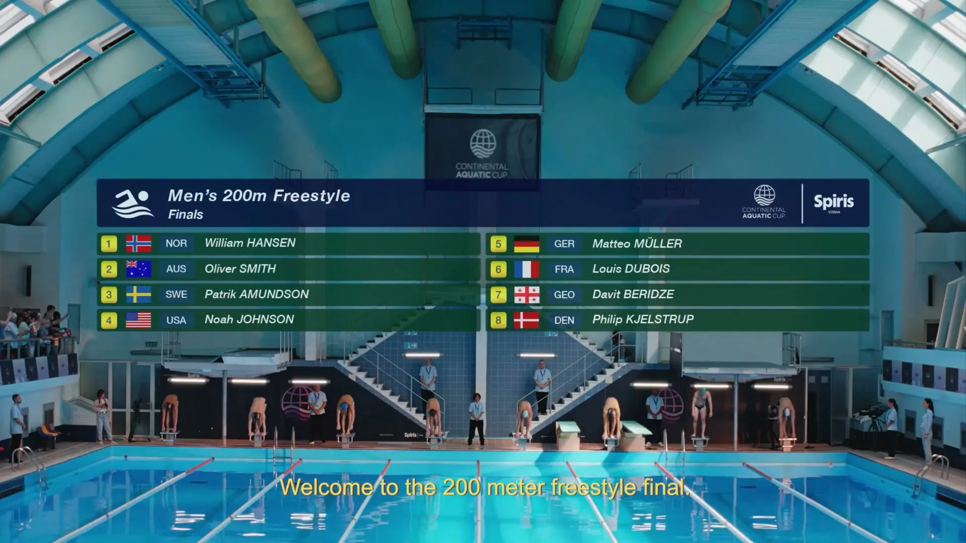 Spiris “Swimmer” (2025), frame 2