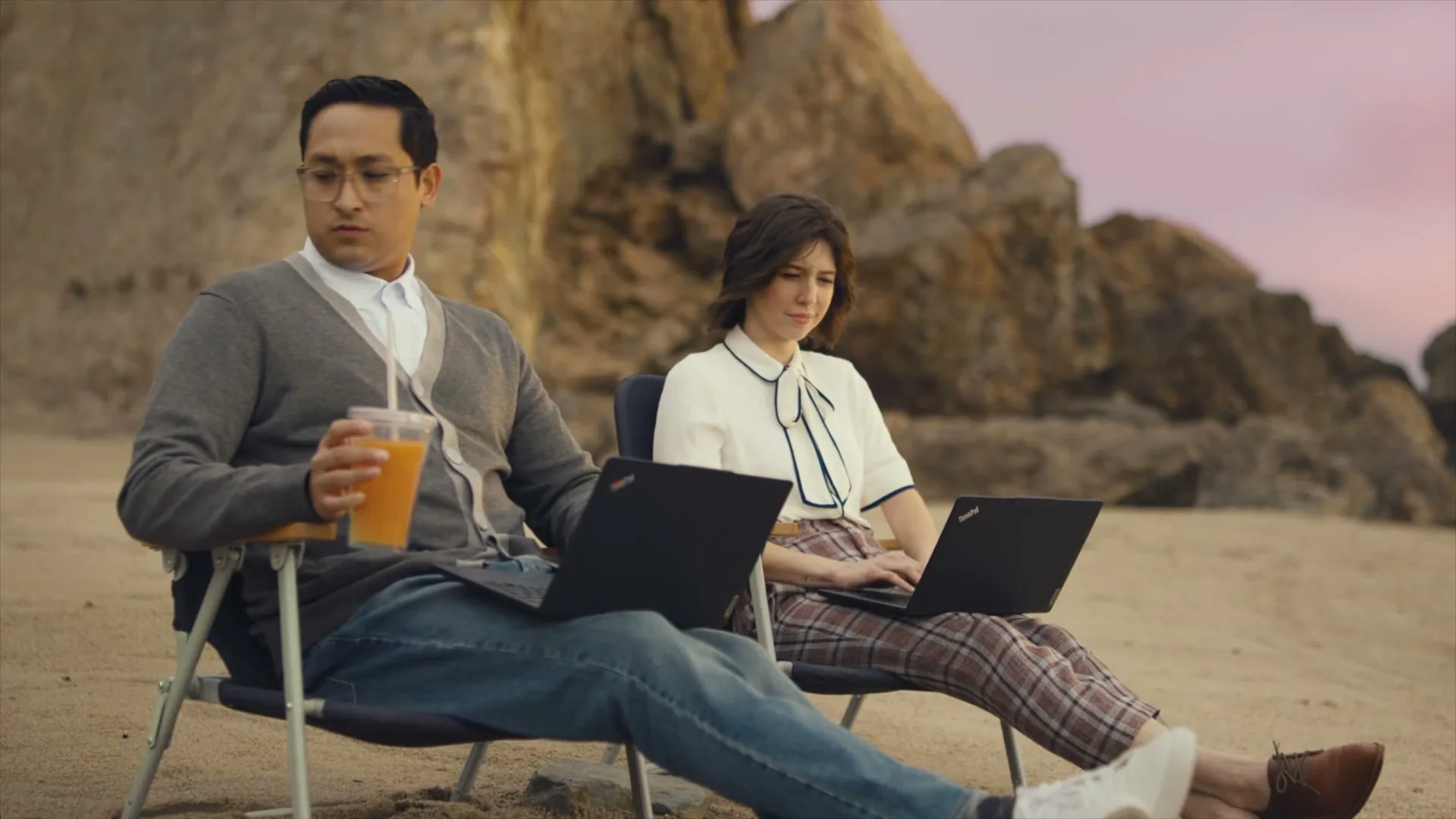 Lenovo "Beach" (2022) commercial still