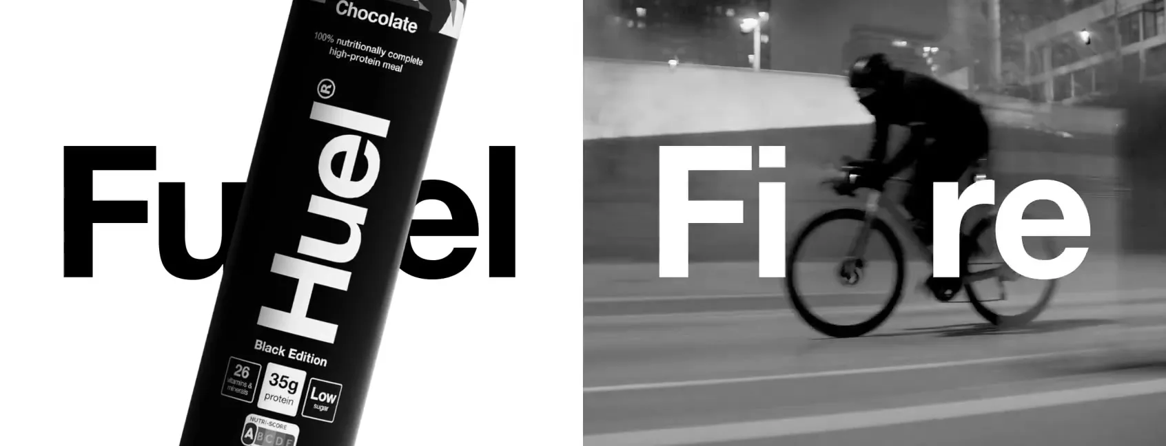 Huel "Cyclist" (2025) commercial still