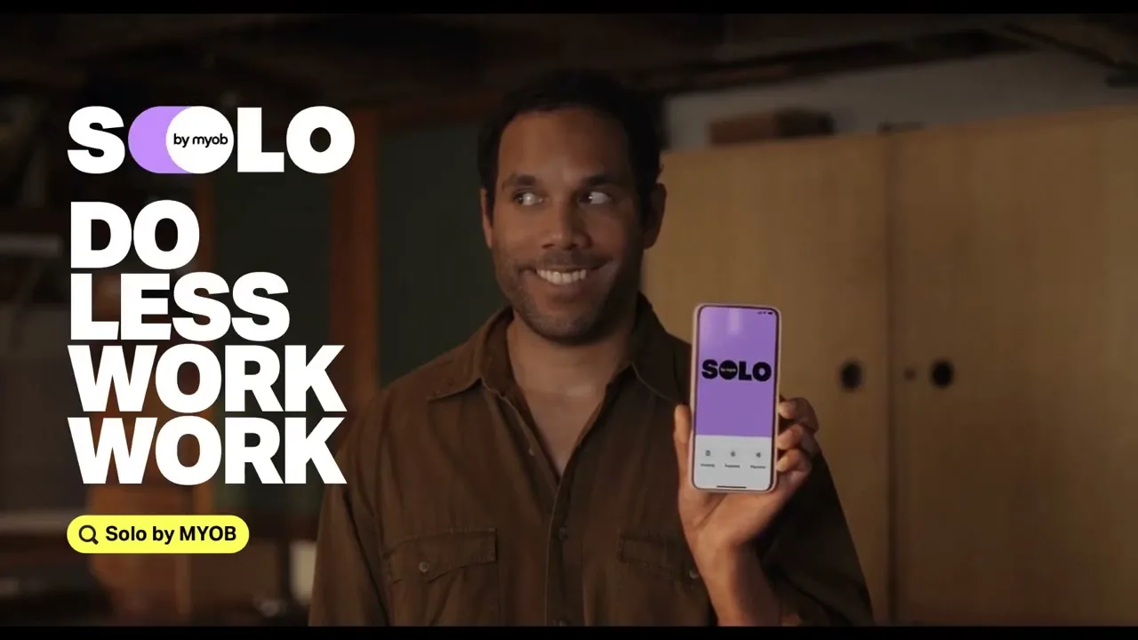 MYOB "Product 30" (2025) commercial still