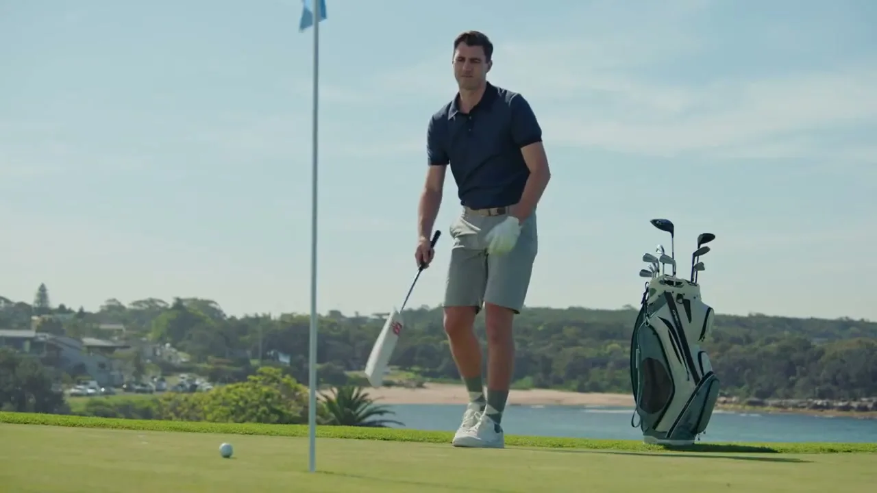 Prime Video "Pat Cummins hits the golf course - ICC Men's T20 World Cup 2026" (2026) commercial still