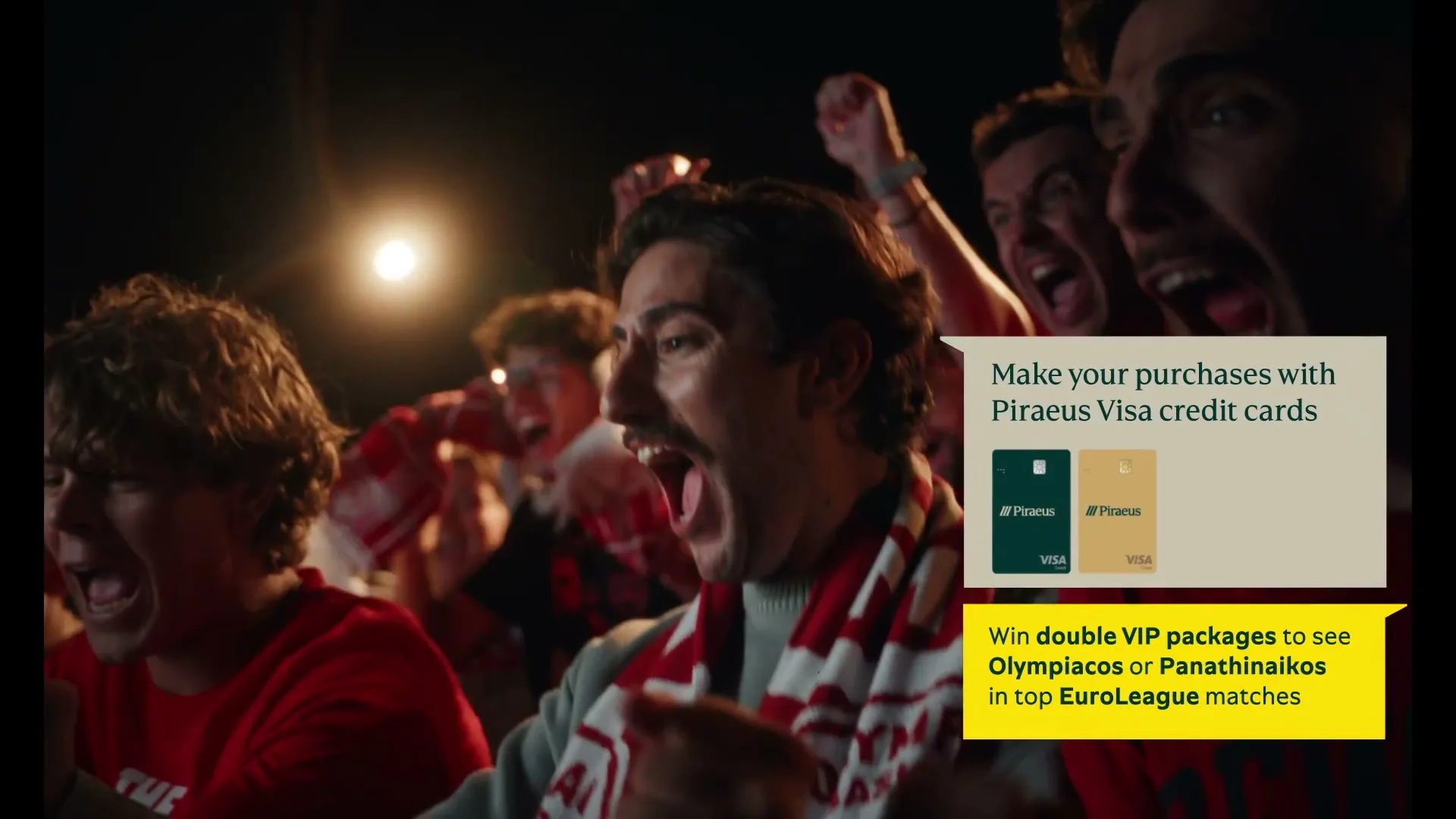 Piraeus Bank "Visa Cards - Tap to Pay. Go Watch Them Play. - B" (2026) commercial still