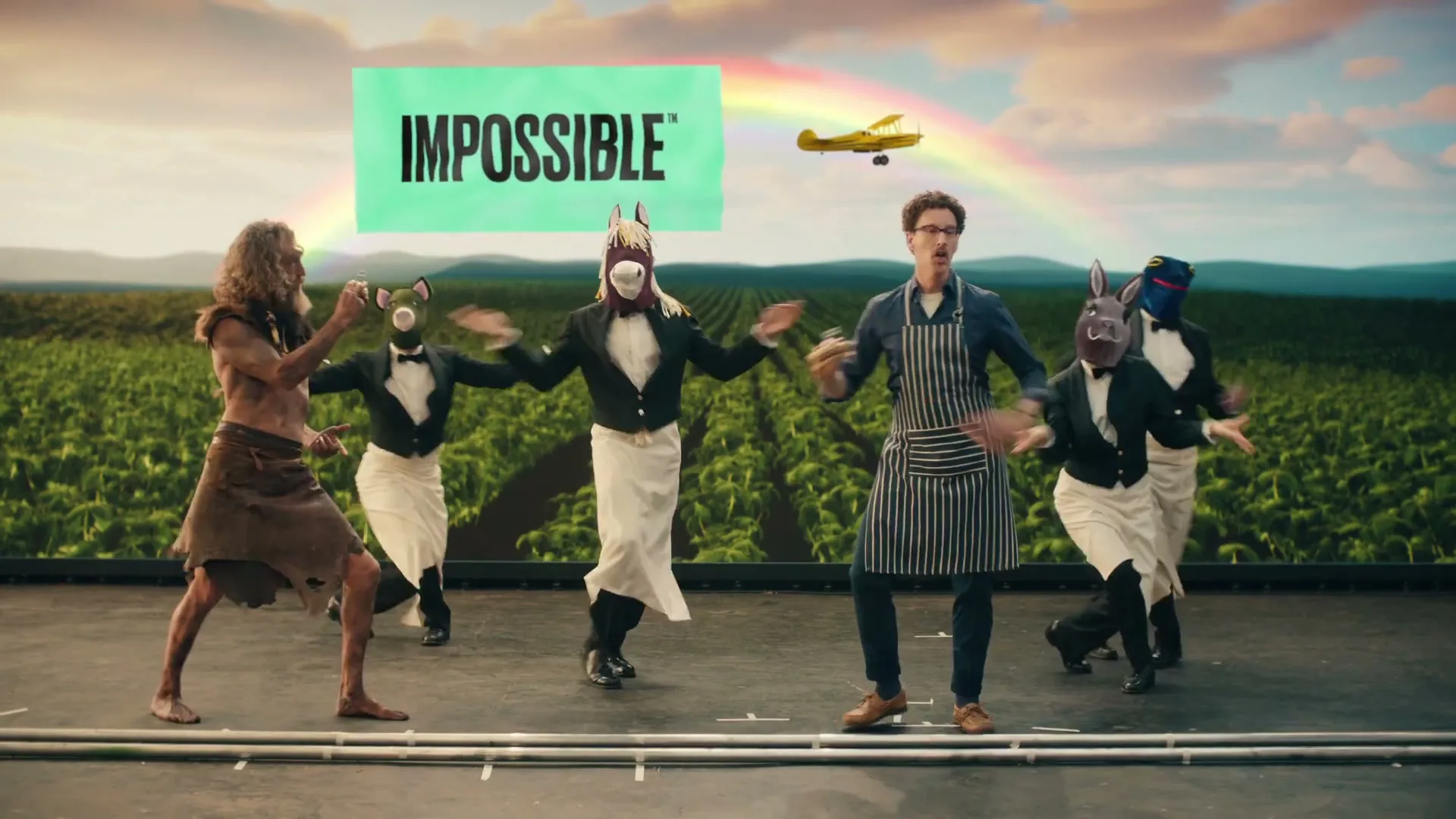 Impossible "Making Meat History" (2023) commercial still