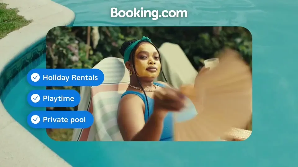 Booking.com “Masked Swimmer” (2025)