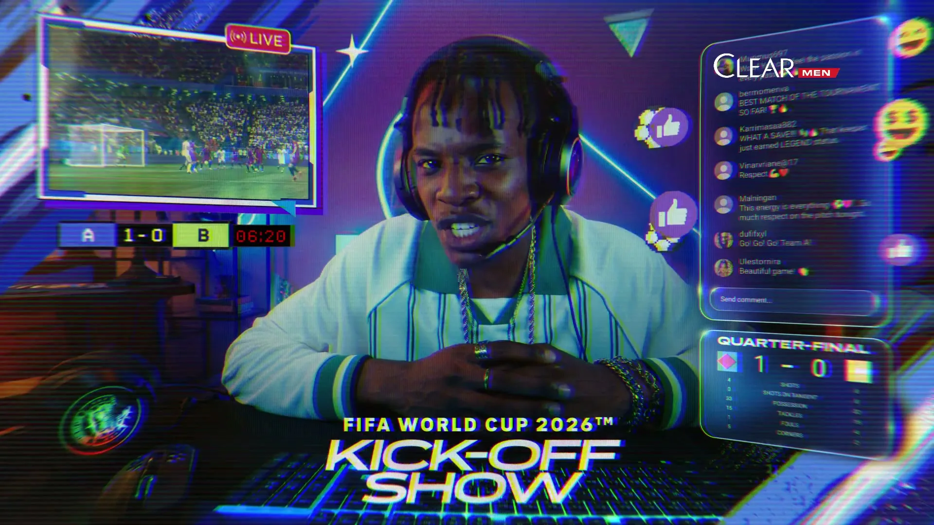 Clear “Men - Make Your World Cup Legendary” (2026), frame 2