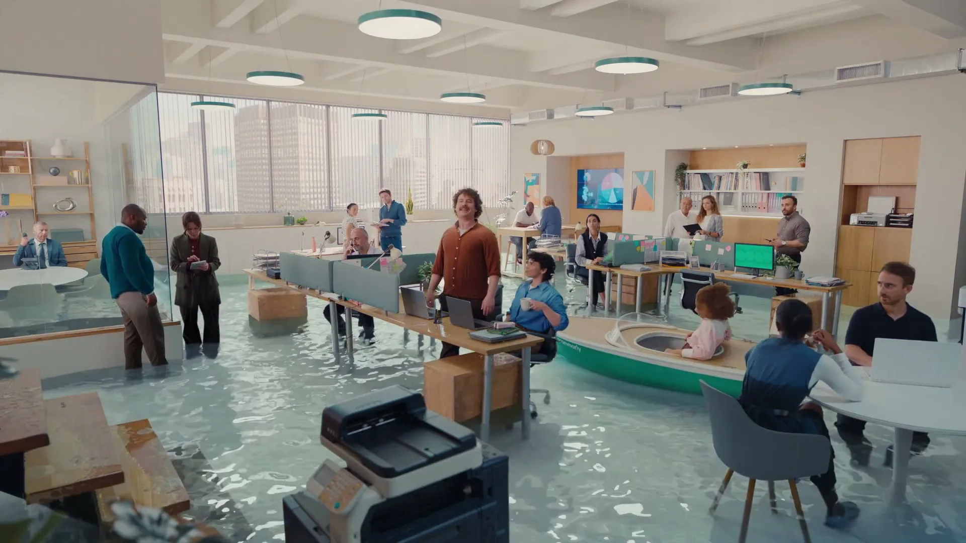 Grammarly "Underwater Exclamation Marks" (2026) commercial still