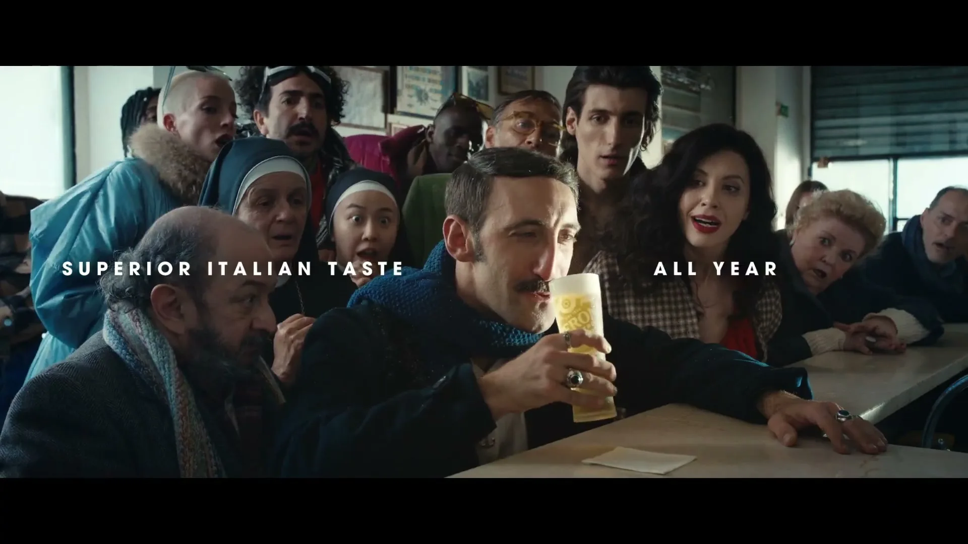 Peroni Nastro Azzurro "Live Every Moment - All Year Round" (2023) commercial still