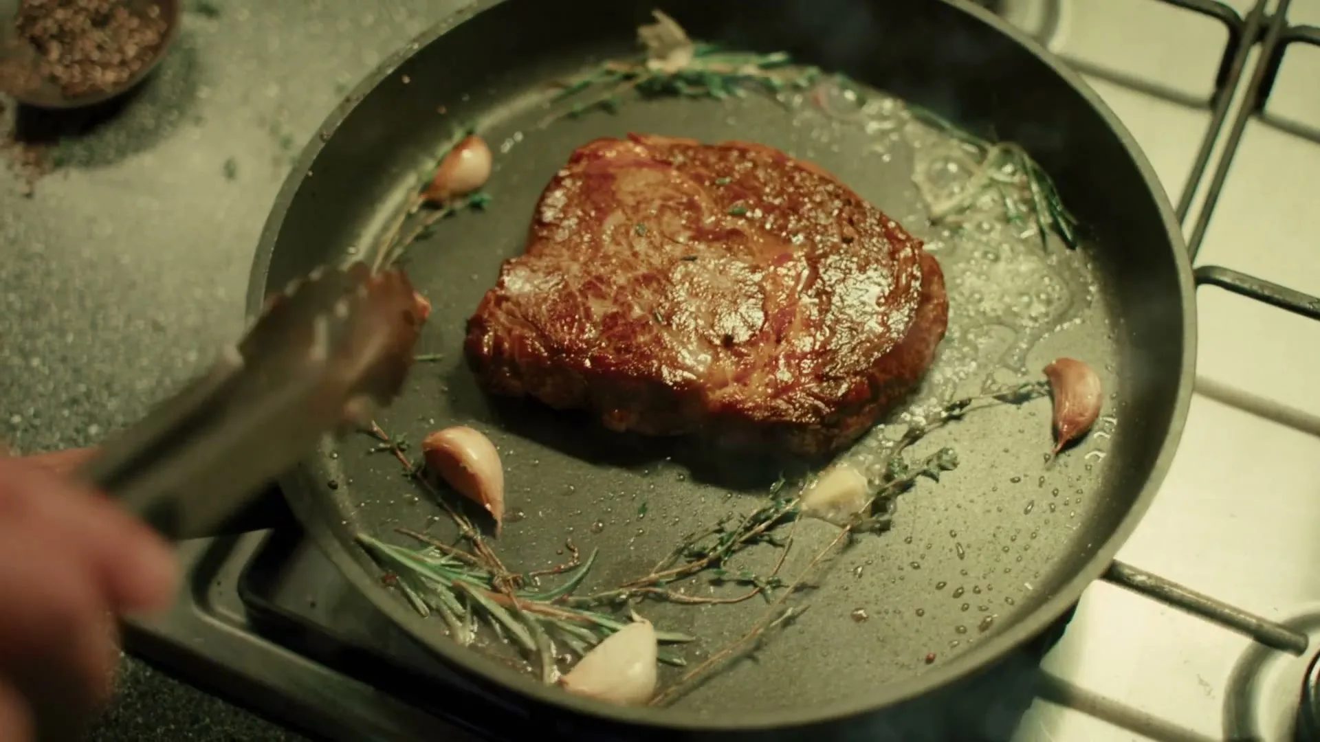 Sainsbury's "STEAK" (2026) commercial still