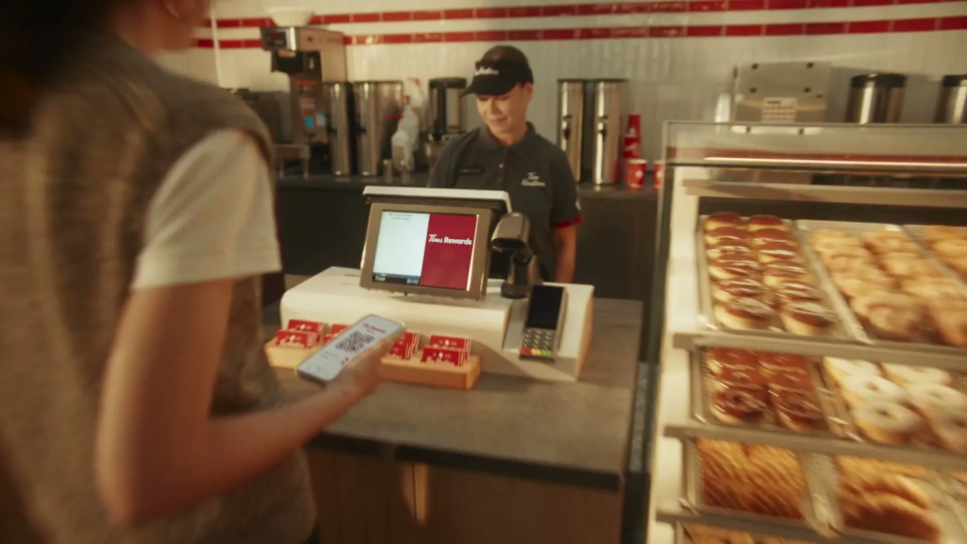 Tim Hortons “The Canadian Overthink Edited by Monica Remba” (2026), frame 2