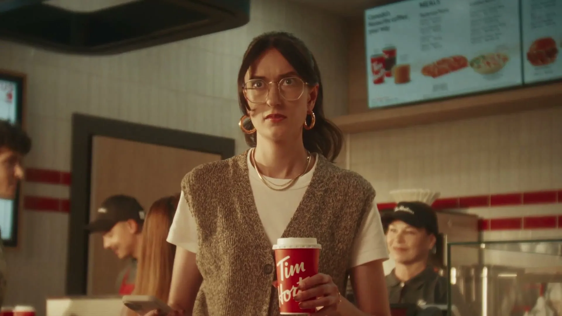 Tim Hortons “The Canadian Overthink Edited by Monica Remba” (2026), frame 3