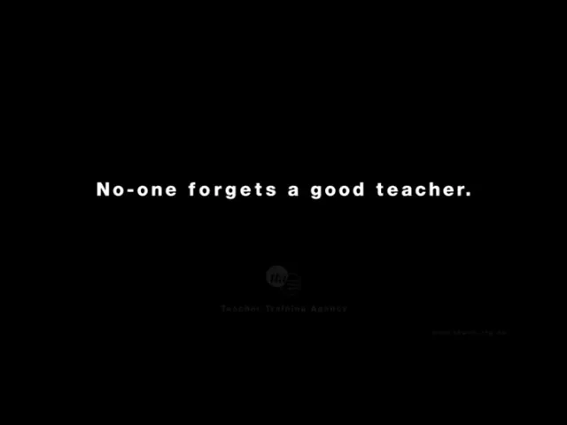 Teacher Training Agency "Talking Heads" (1998) commercial still