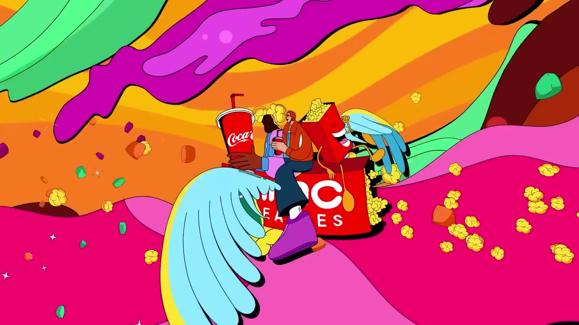 AMC "X The Coca-Cola Company" (2023) commercial still