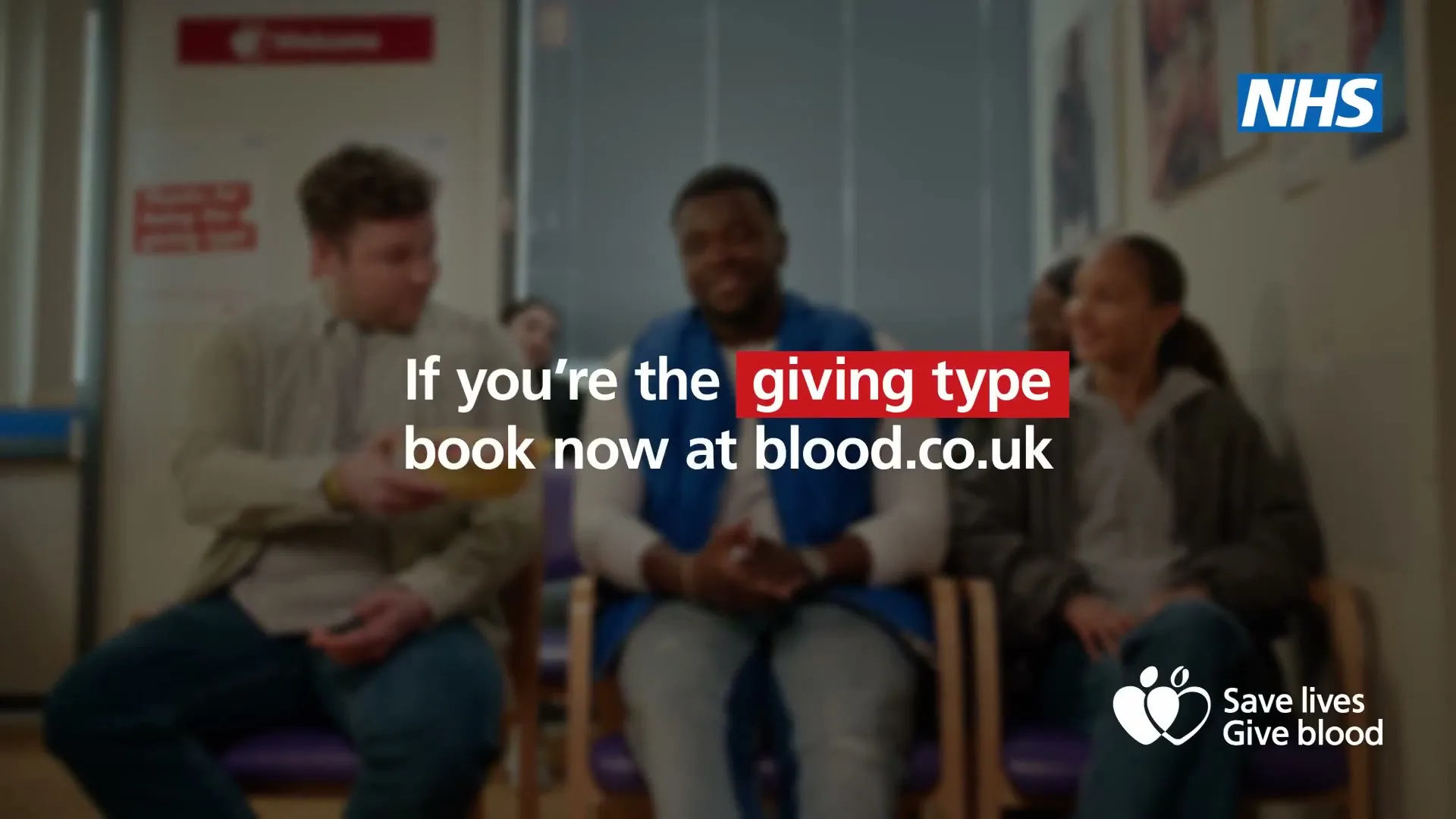 NHS Blood and Transplant "Giving Type" (2023) commercial still