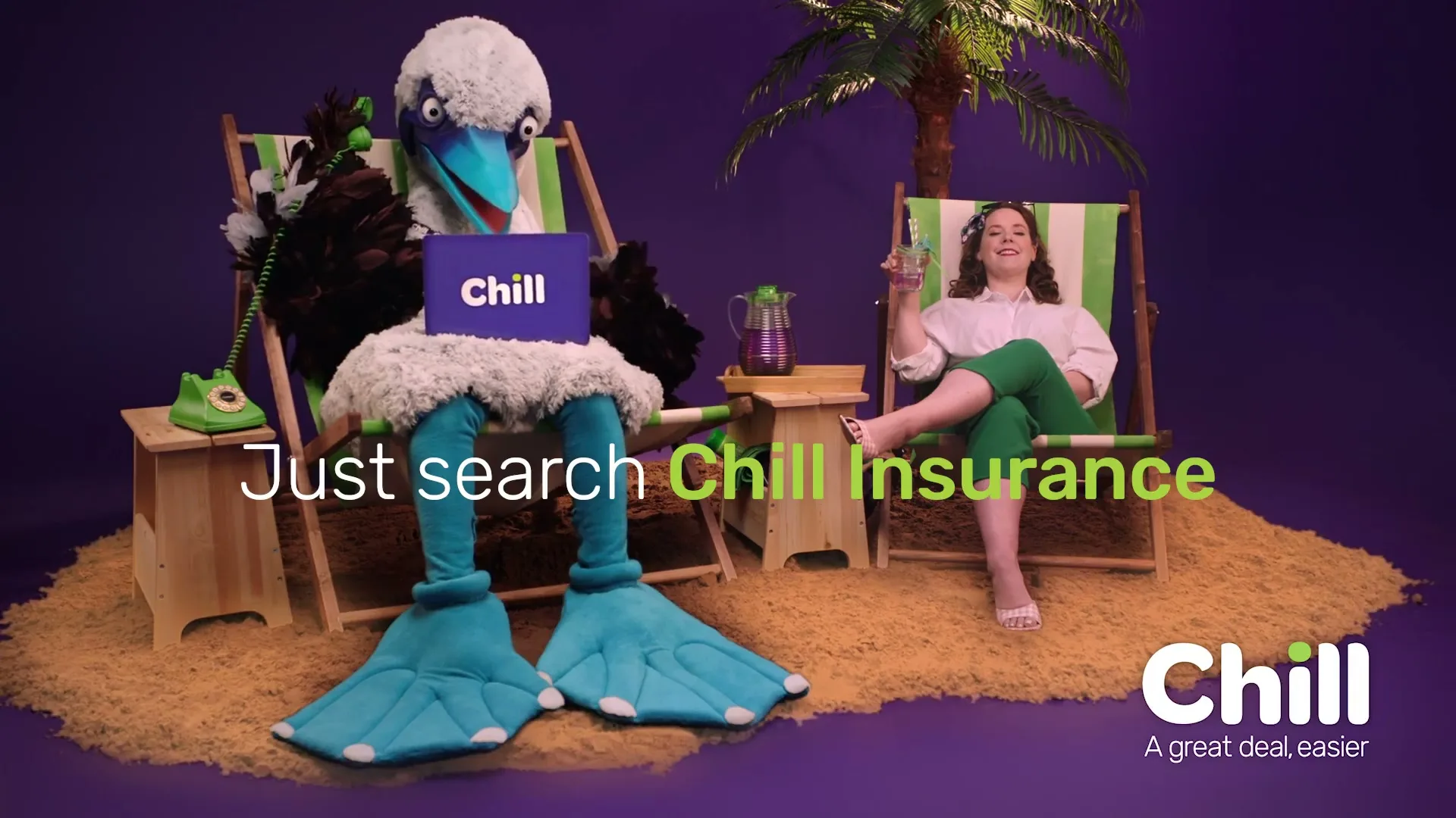 Chill Insurance "Beach" (2024) commercial still
