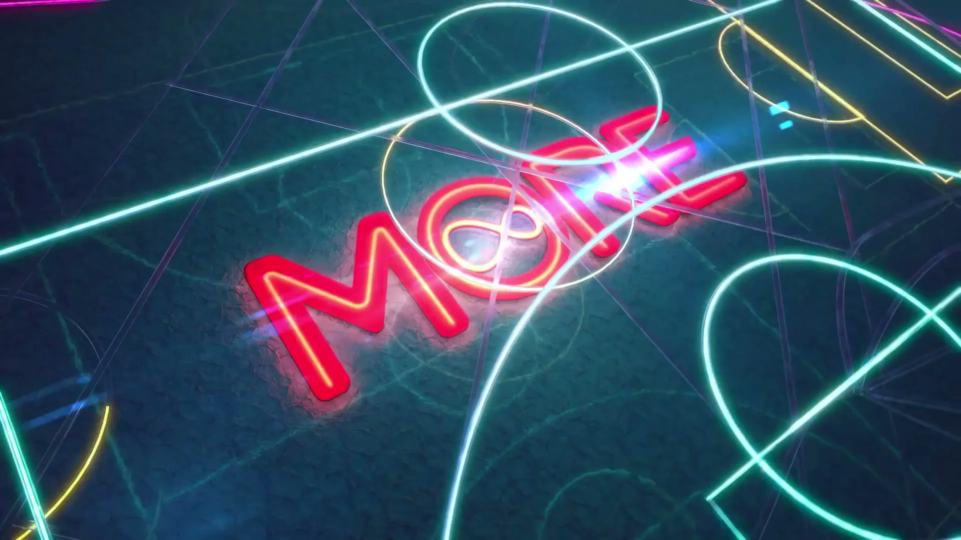 Virgin Media "More - More Idents - Neon Fields" (2023) commercial still