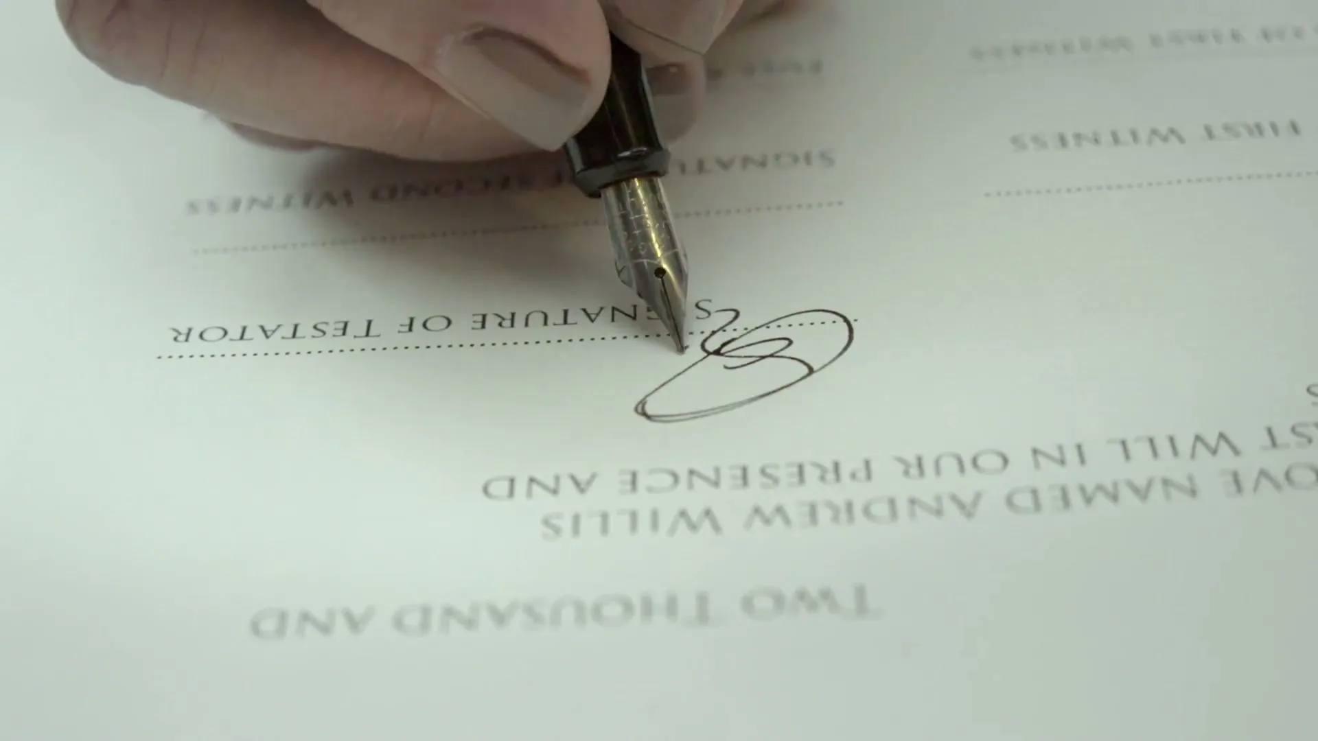 Cancer Research UK "The Power of a Signature" (2014) commercial still