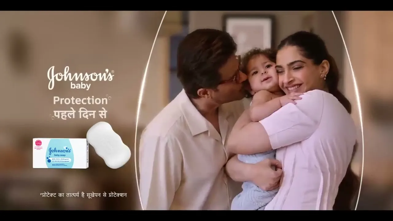 Johnson’s baby "Protection from Day One" (2024) commercial still
